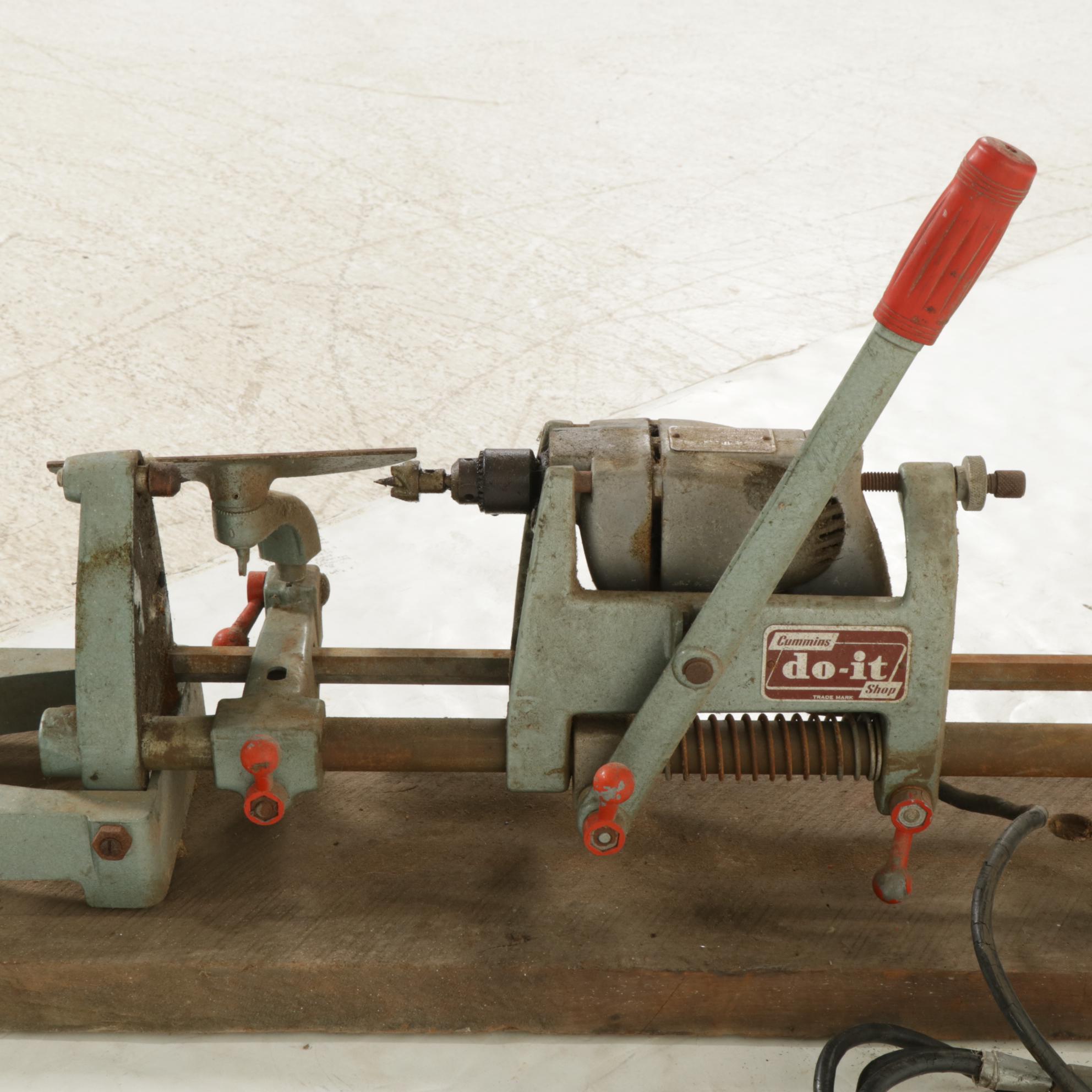Cummins "Do It Shop" Lathe Drill Press, 1950s
