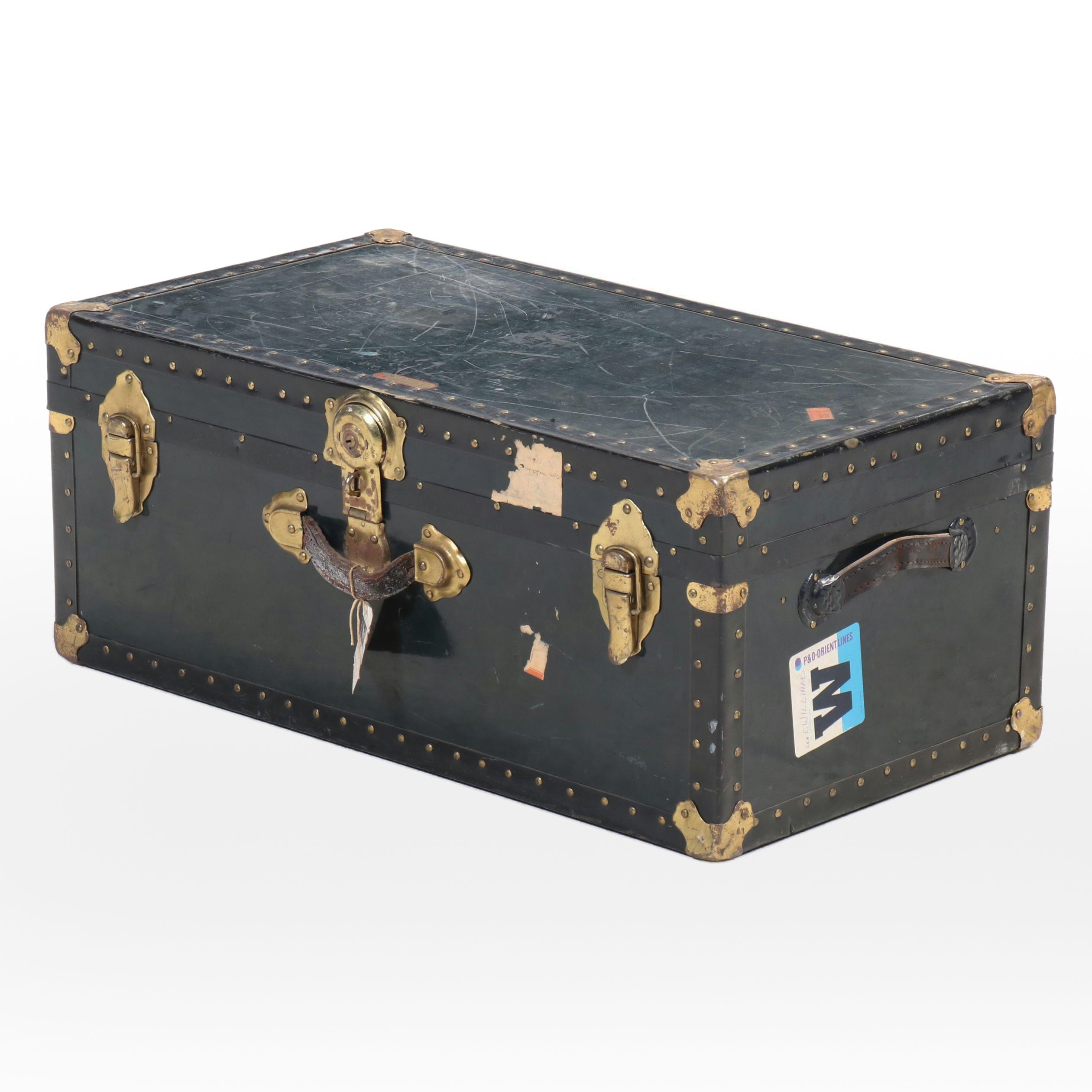 National Vulcanized Fibre Co. Steamer Trunk, 20th Century