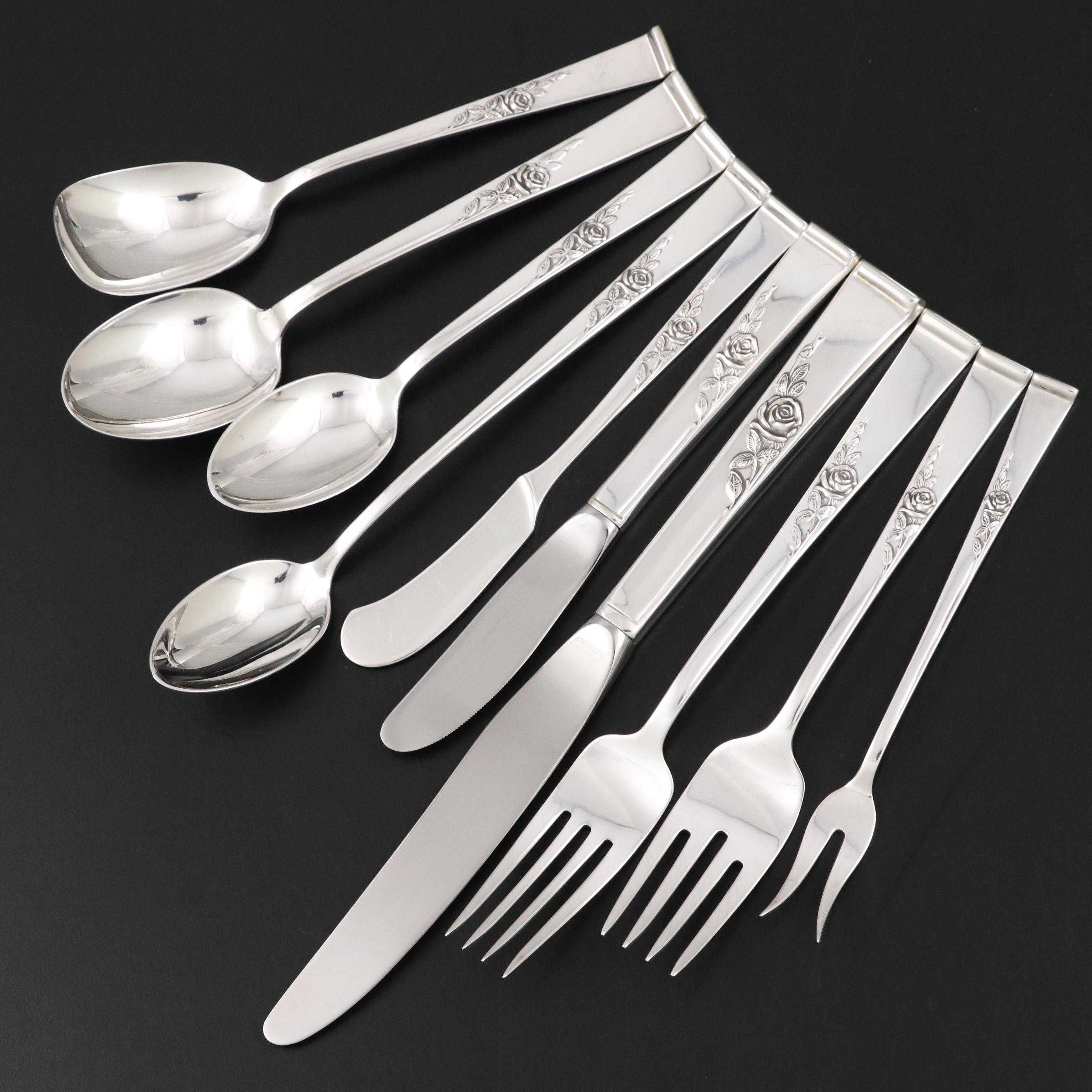 Reed & Barton "Classic Rose" Sterling Silver Flatware and Servers