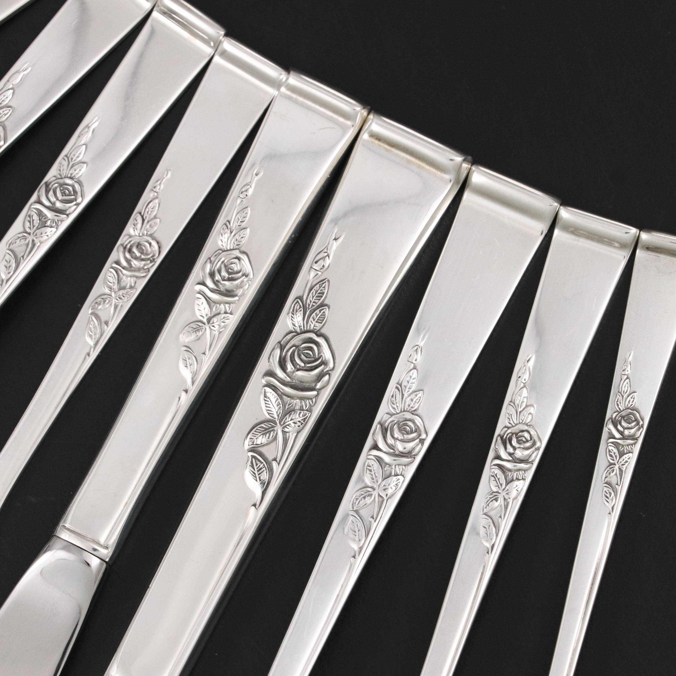 Reed & Barton "Classic Rose" Sterling Silver Flatware and Servers