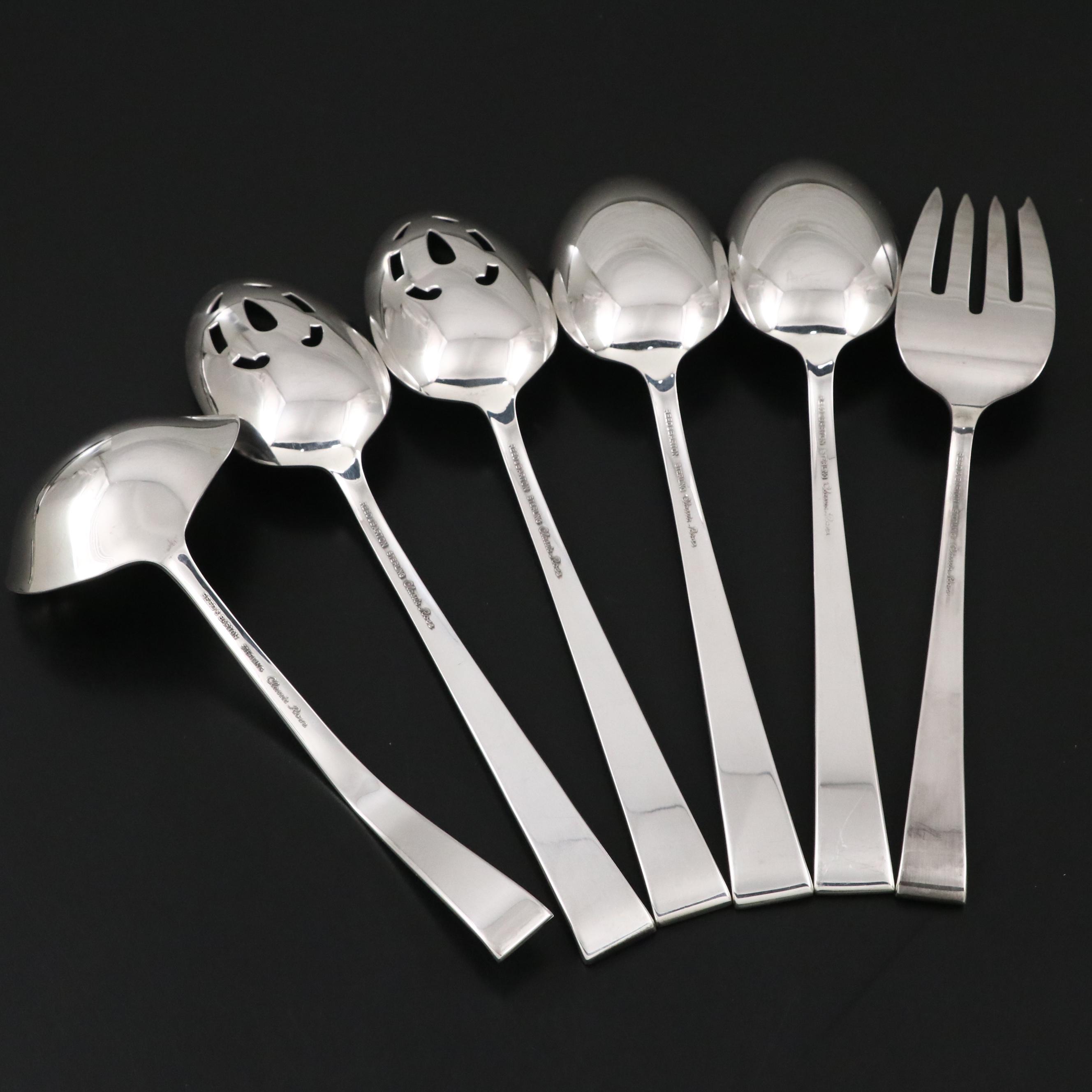 Reed & Barton "Classic Rose" Sterling Silver Flatware and Servers