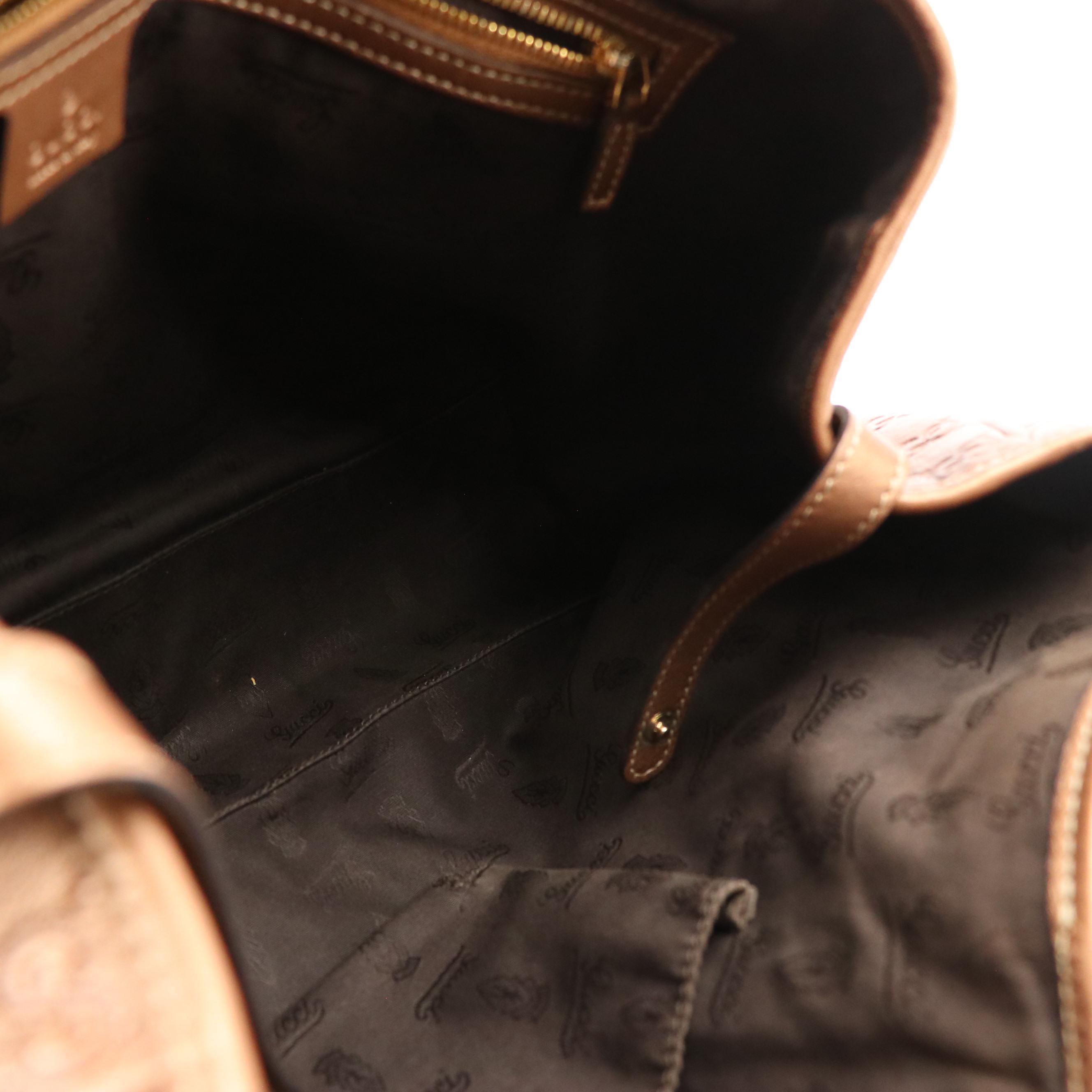 Gucci Guccissima Leather Twins Tote Shoulder Bag