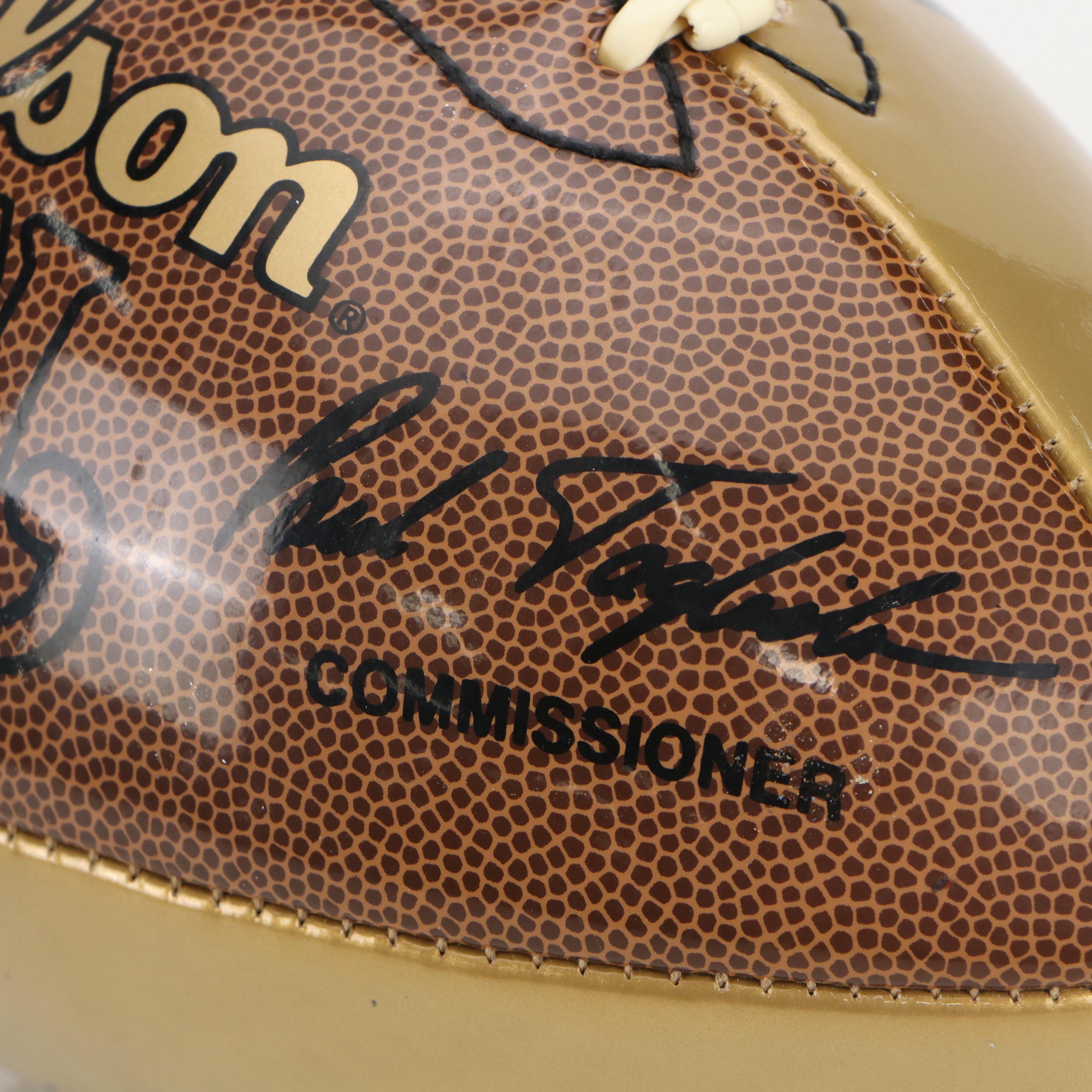 Anthony Thomas and Daunte Culpepper Signed Wilson Official NFL Footballs