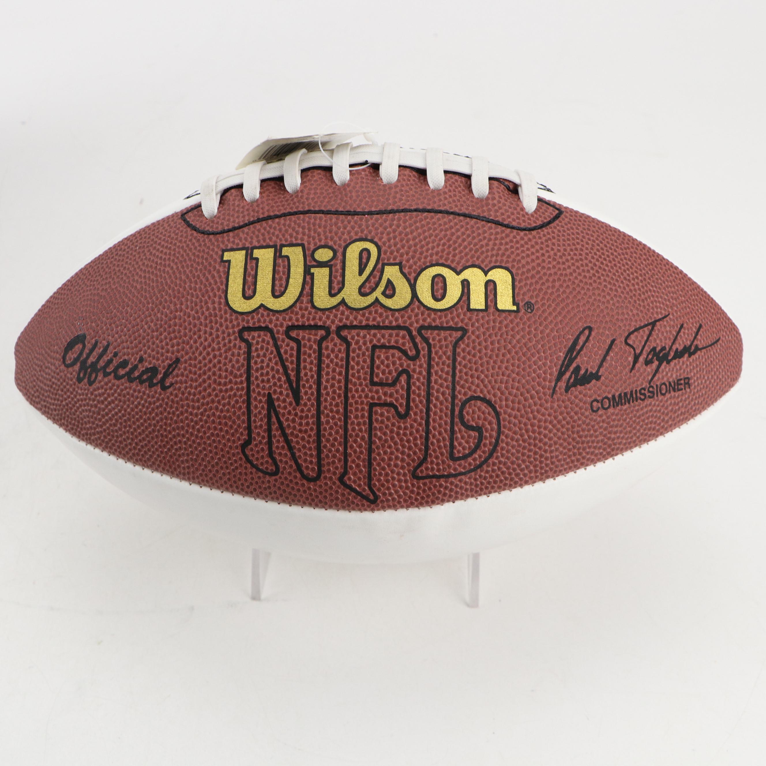 Anthony Thomas and Daunte Culpepper Signed Wilson Official NFL Footballs