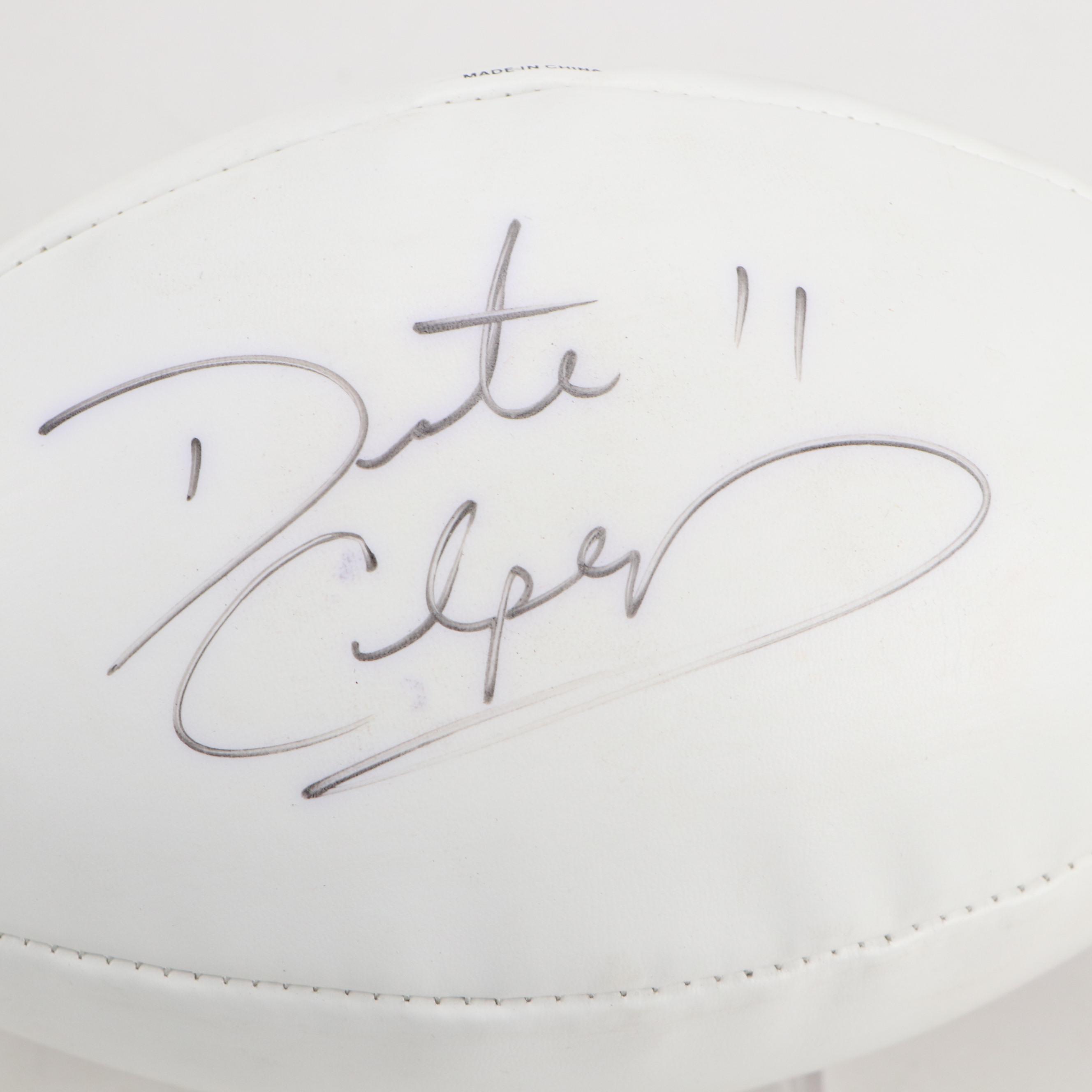 Anthony Thomas and Daunte Culpepper Signed Wilson Official NFL Footballs