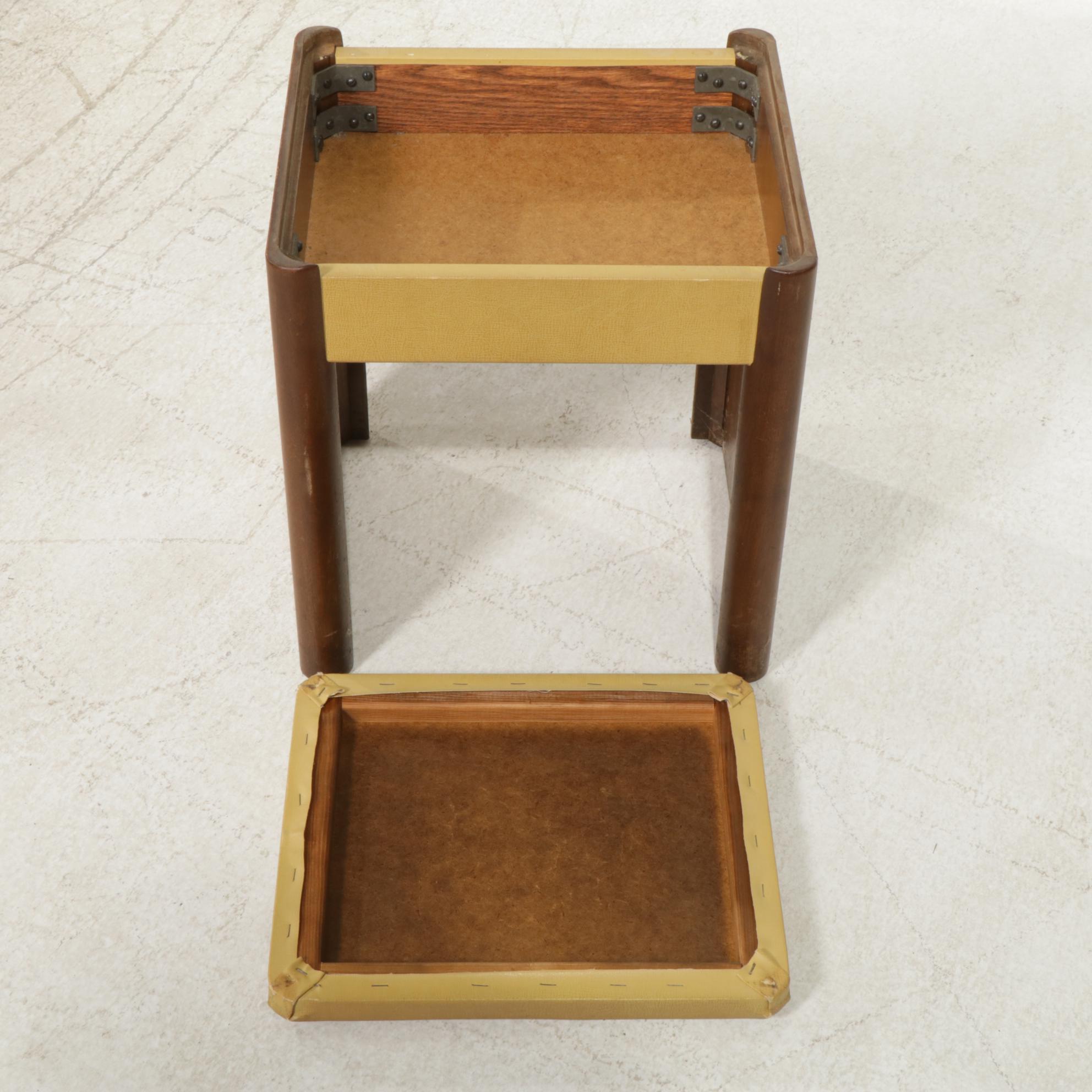 Singer Model 201 Sewing Machine in Art Deco Work Table