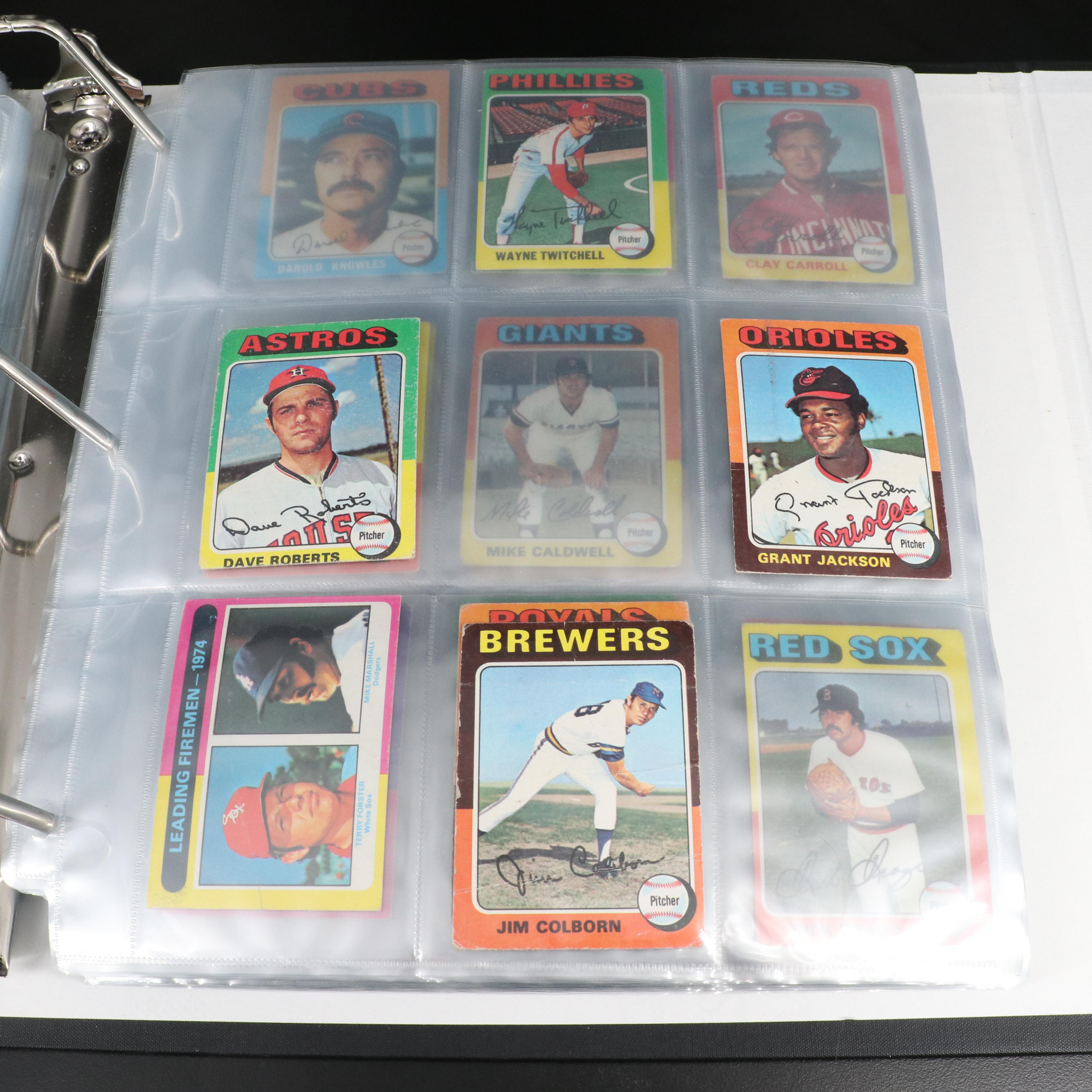 1975 Topps Mini Baseball Cards Featuring Hank Aaron, Nolan Ryan, and More