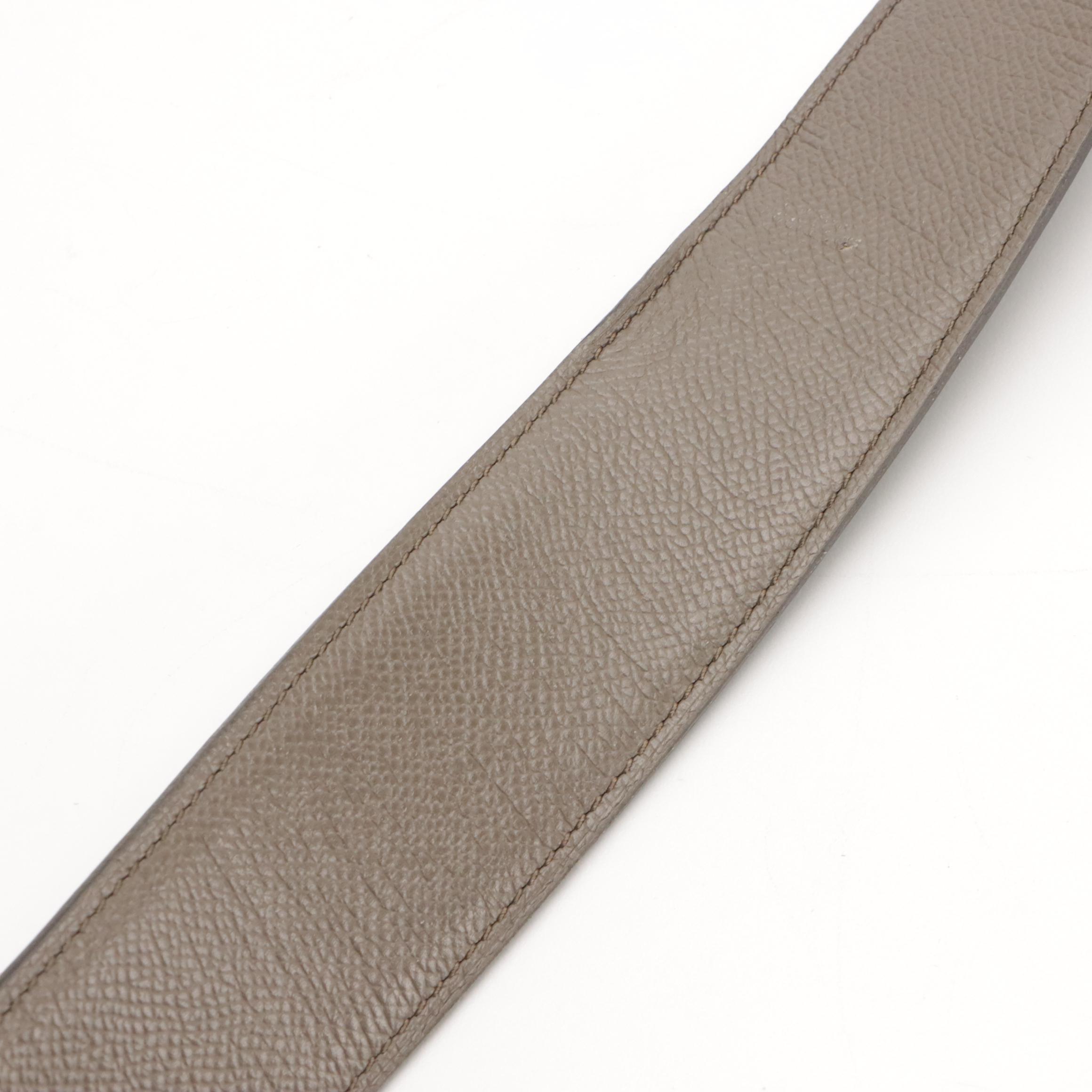 Hermès Constance Epsom Leather Reversible Belt