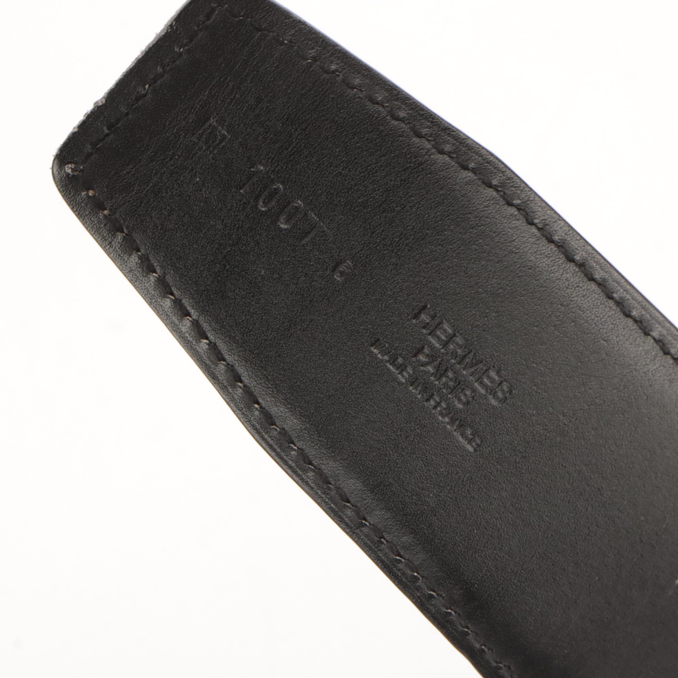 Hermès Constance Epsom Leather Reversible Belt