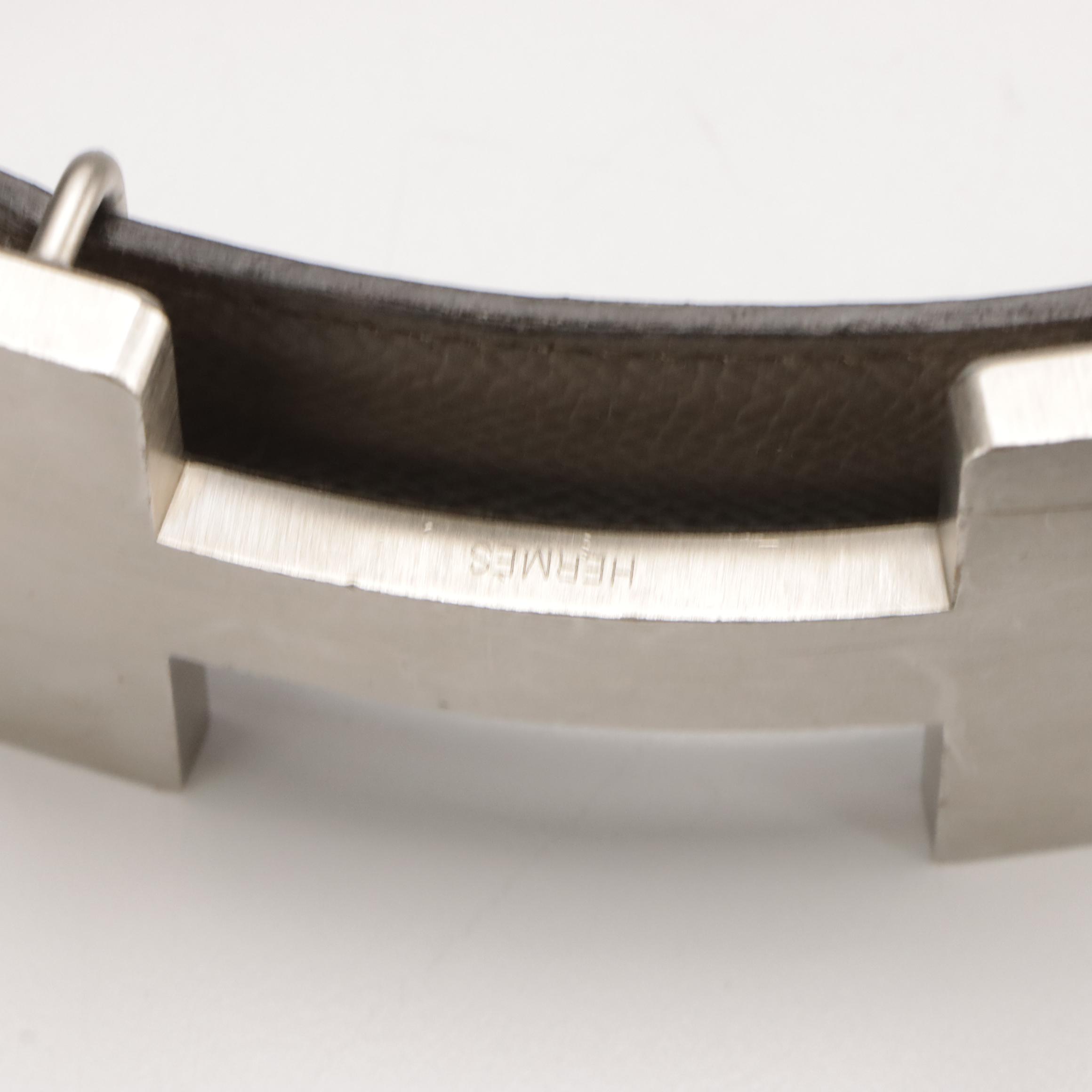 Hermès Constance Epsom Leather Reversible Belt