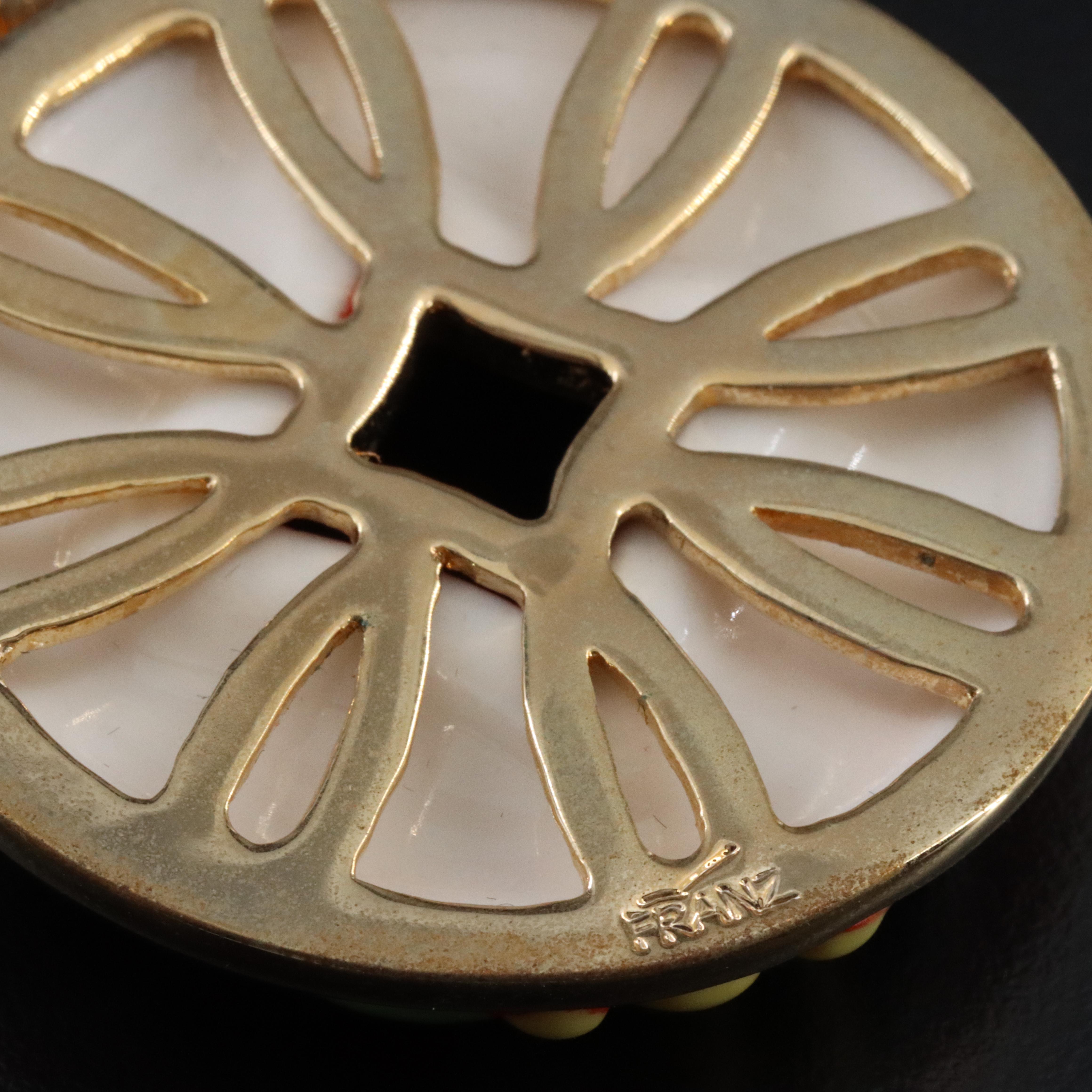 Franz Porcelain and Rhinestone Flower Jewelry Including Pansy and Peony