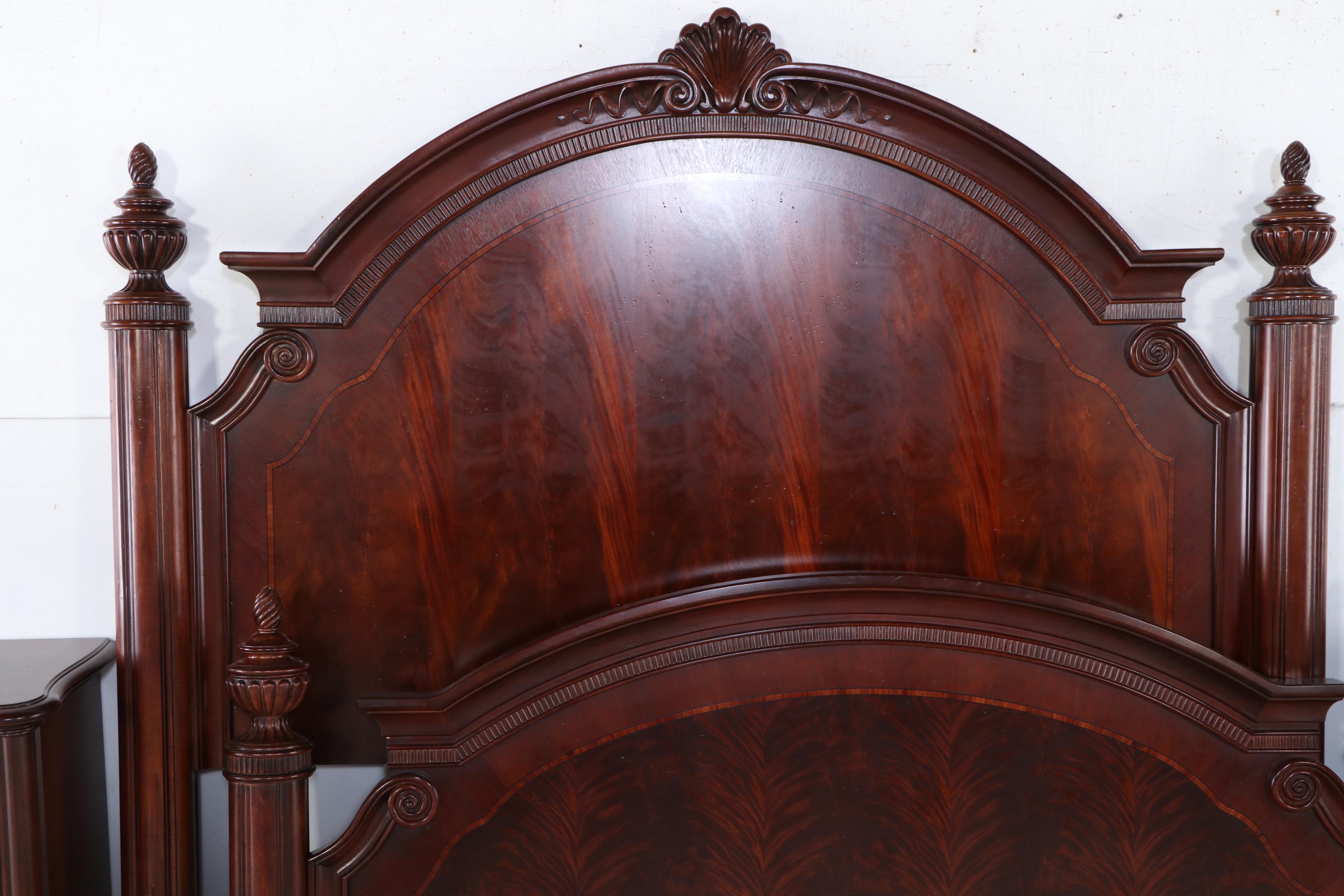 Thomasville Mahogany King Size Bed Frame and Two Bedside Chests