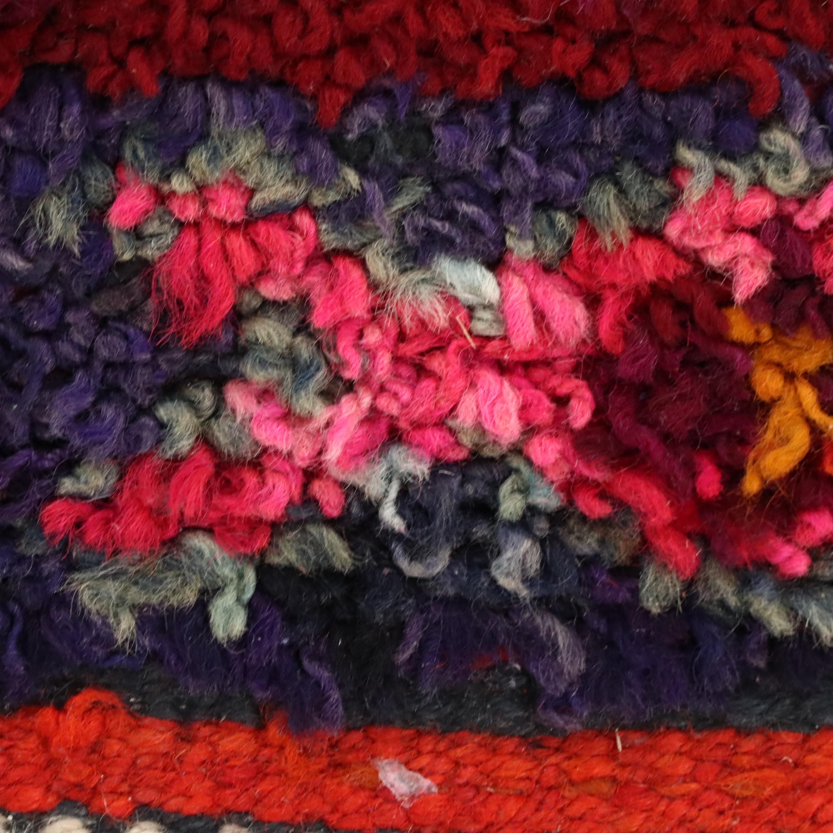 3'11 x 11'2 Hand-Knotted Moroccan Berber Carpet Runner