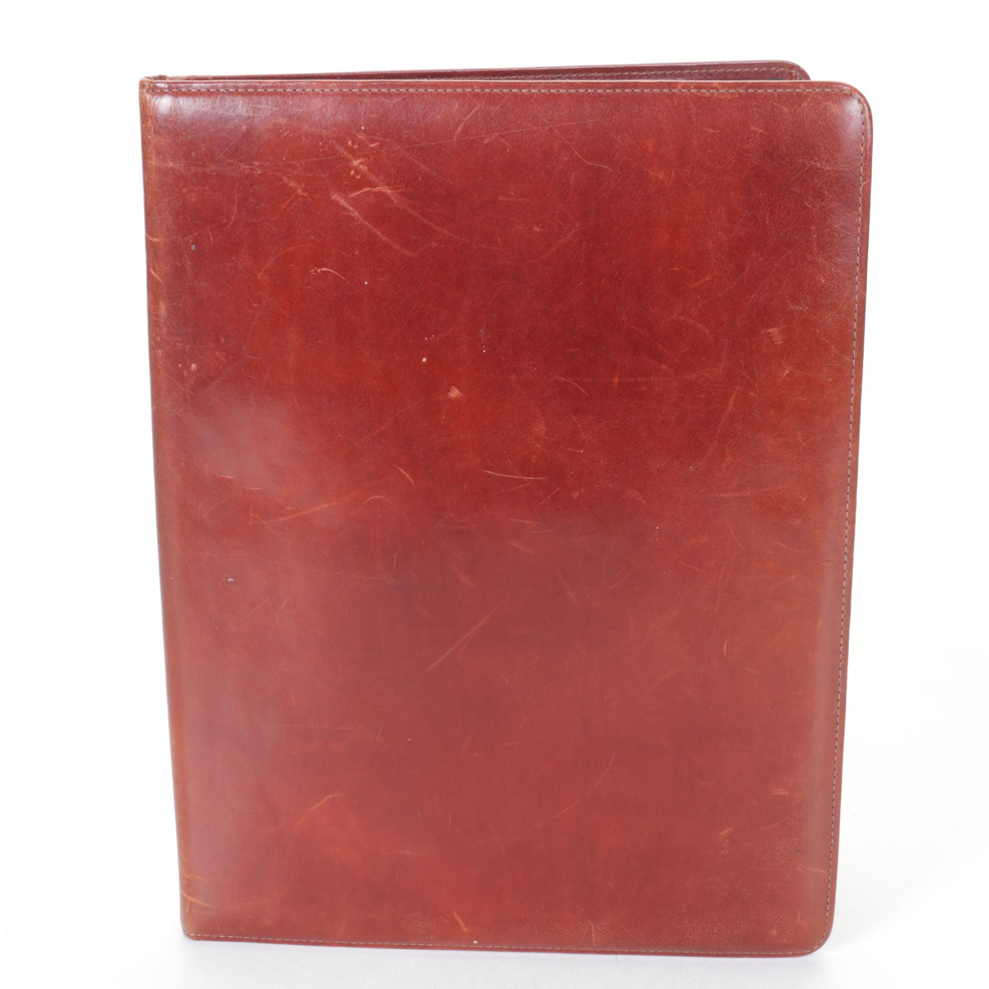 Bosca "Partner's" Hardshell Leather Briefcase and Portfolio