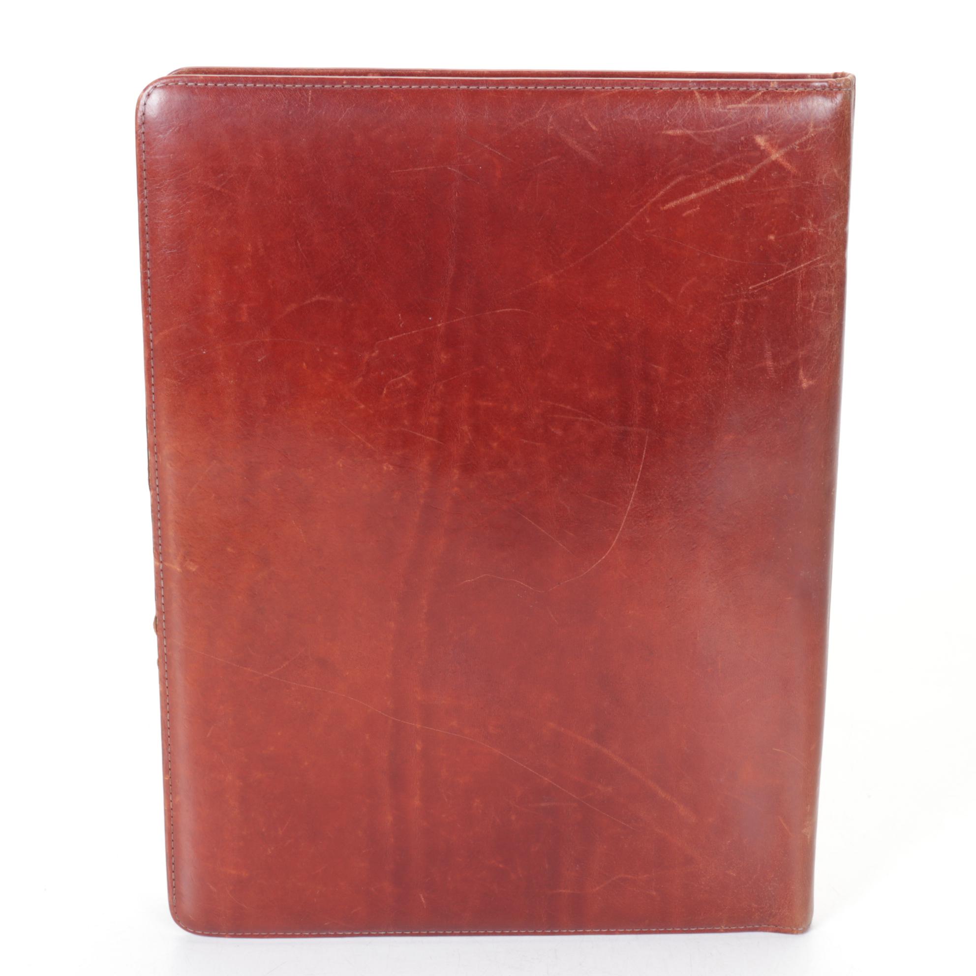 Bosca "Partner's" Hardshell Leather Briefcase and Portfolio