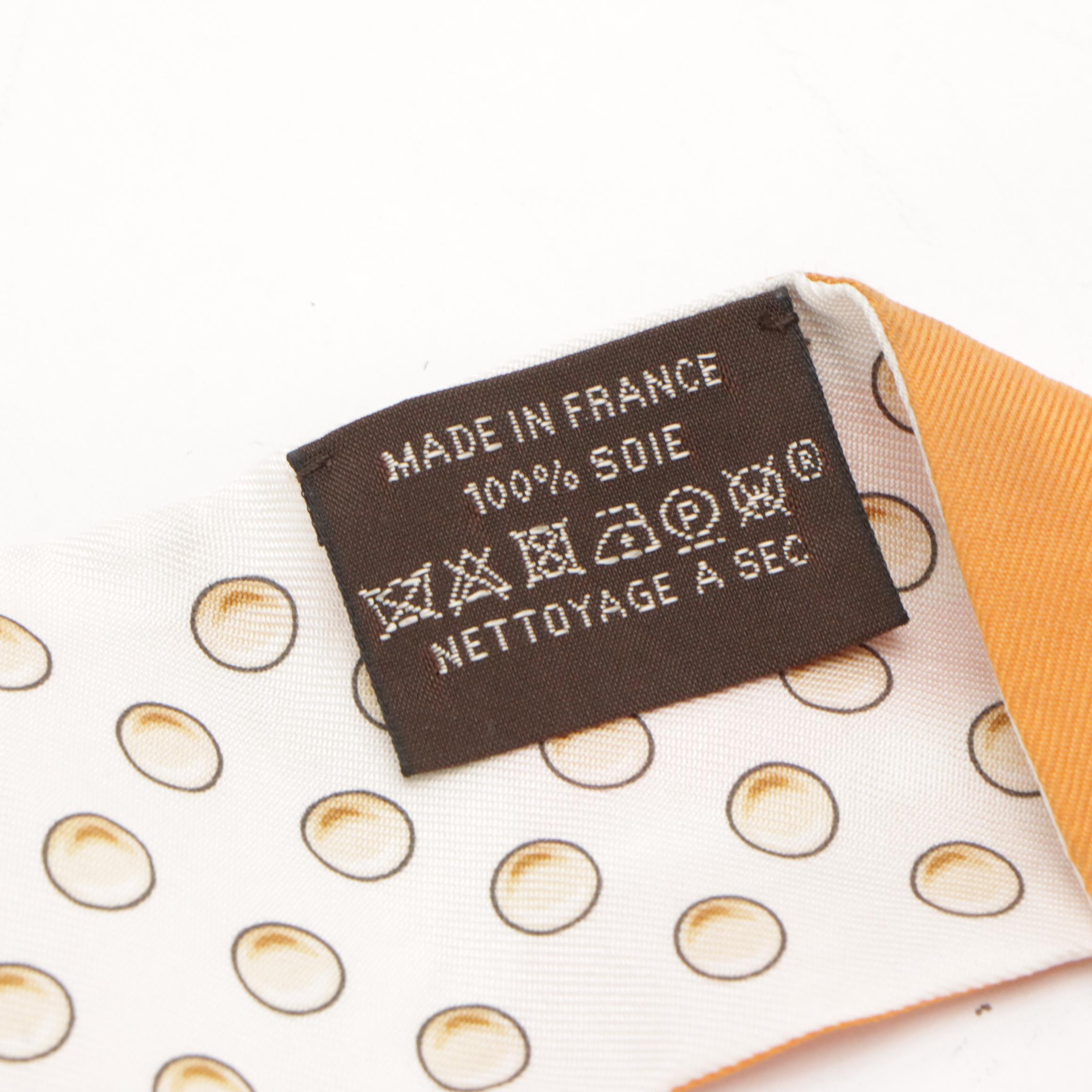 Hermès "Grand Tralala" Silk Twilly Scarf with Box