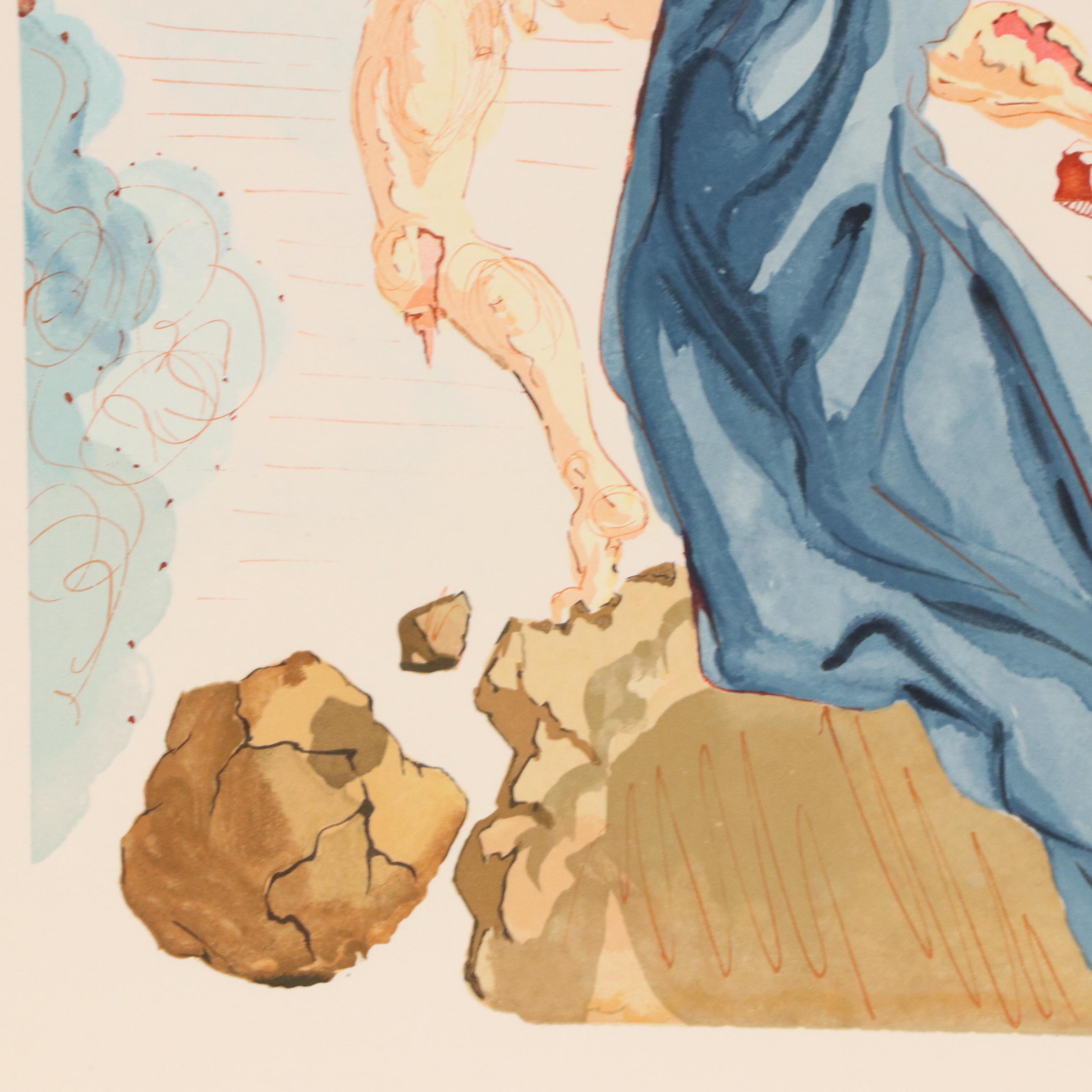 Salvador Dalí Wood Engraving "Les Margelles du Phlégéton," 1960–1964