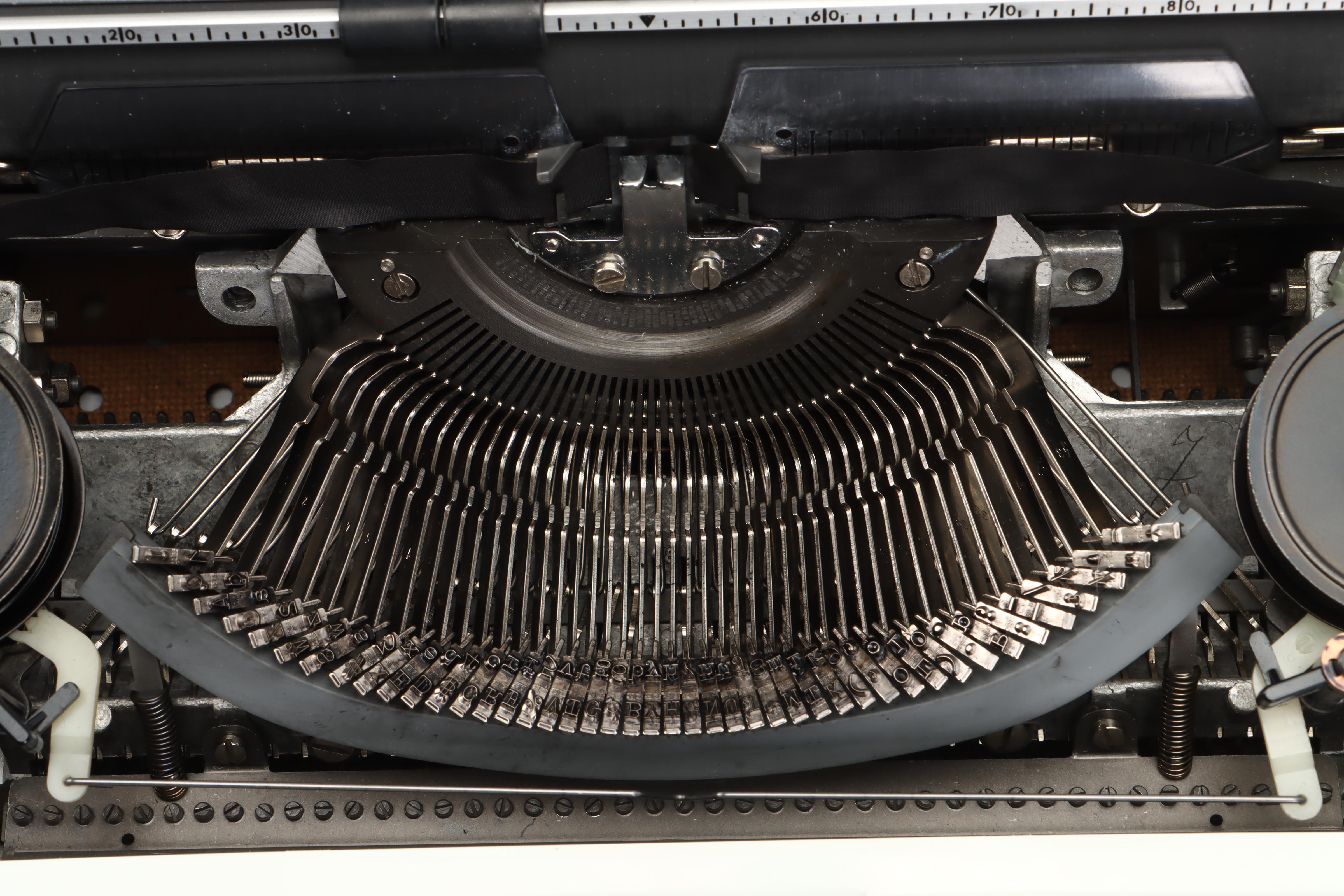 Olympia Report de Luxe Electric Typewriter with Carrying Case, 1970s