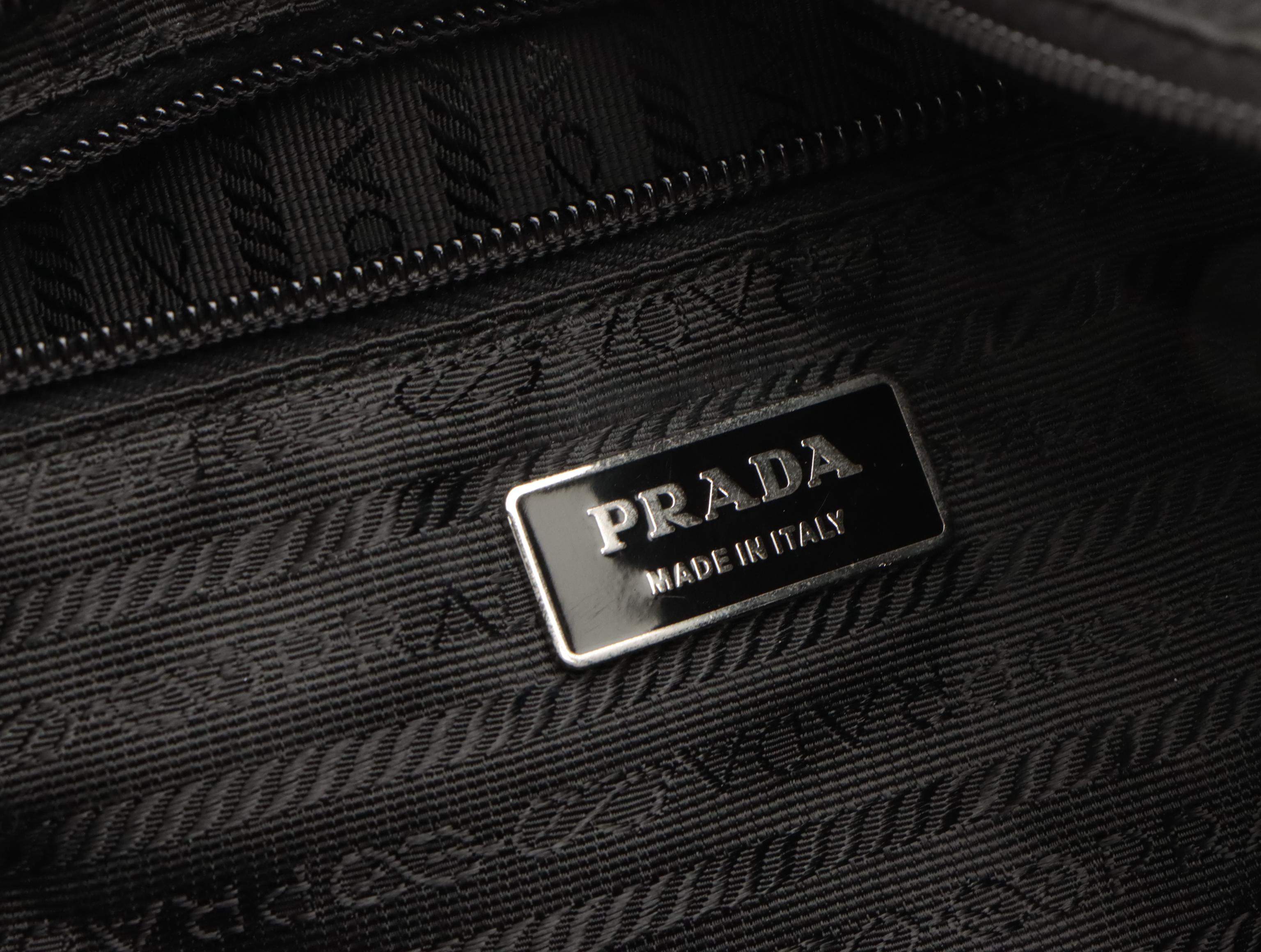 Prada Black Tessuto Nylon Messenger Bag