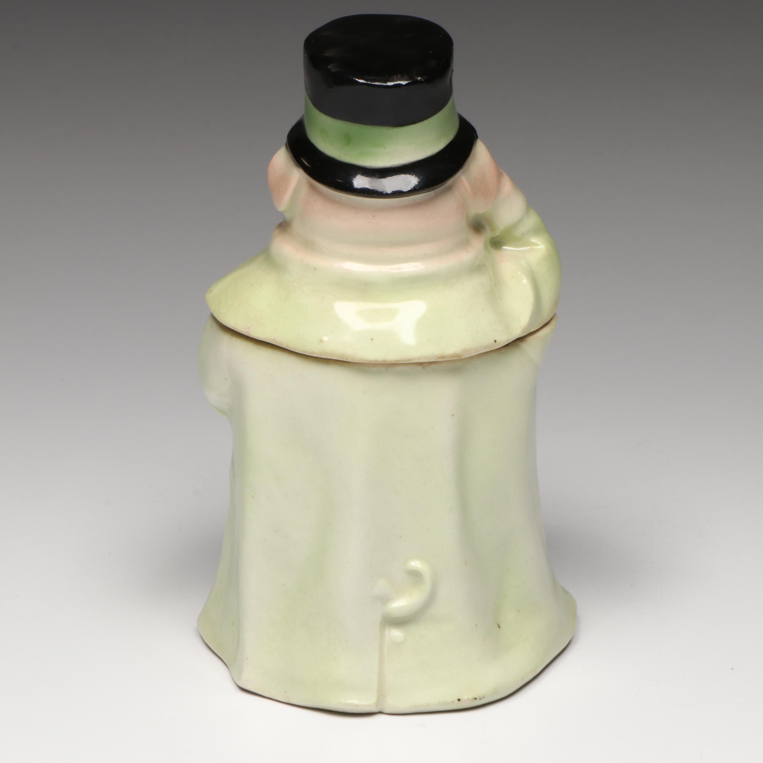 Austrian Porcelain Pig Jar, Early 20th Century