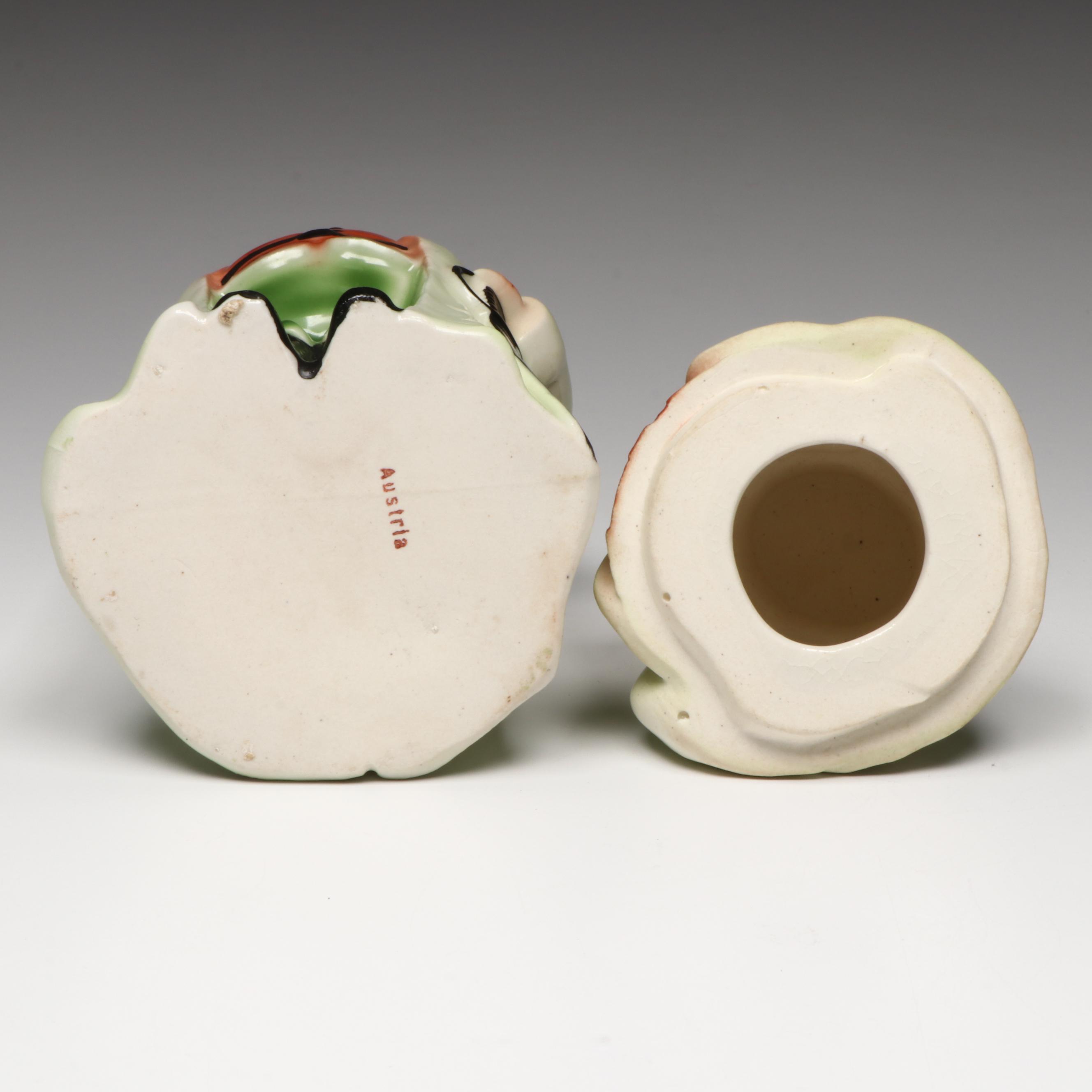 Austrian Porcelain Pig Jar, Early 20th Century