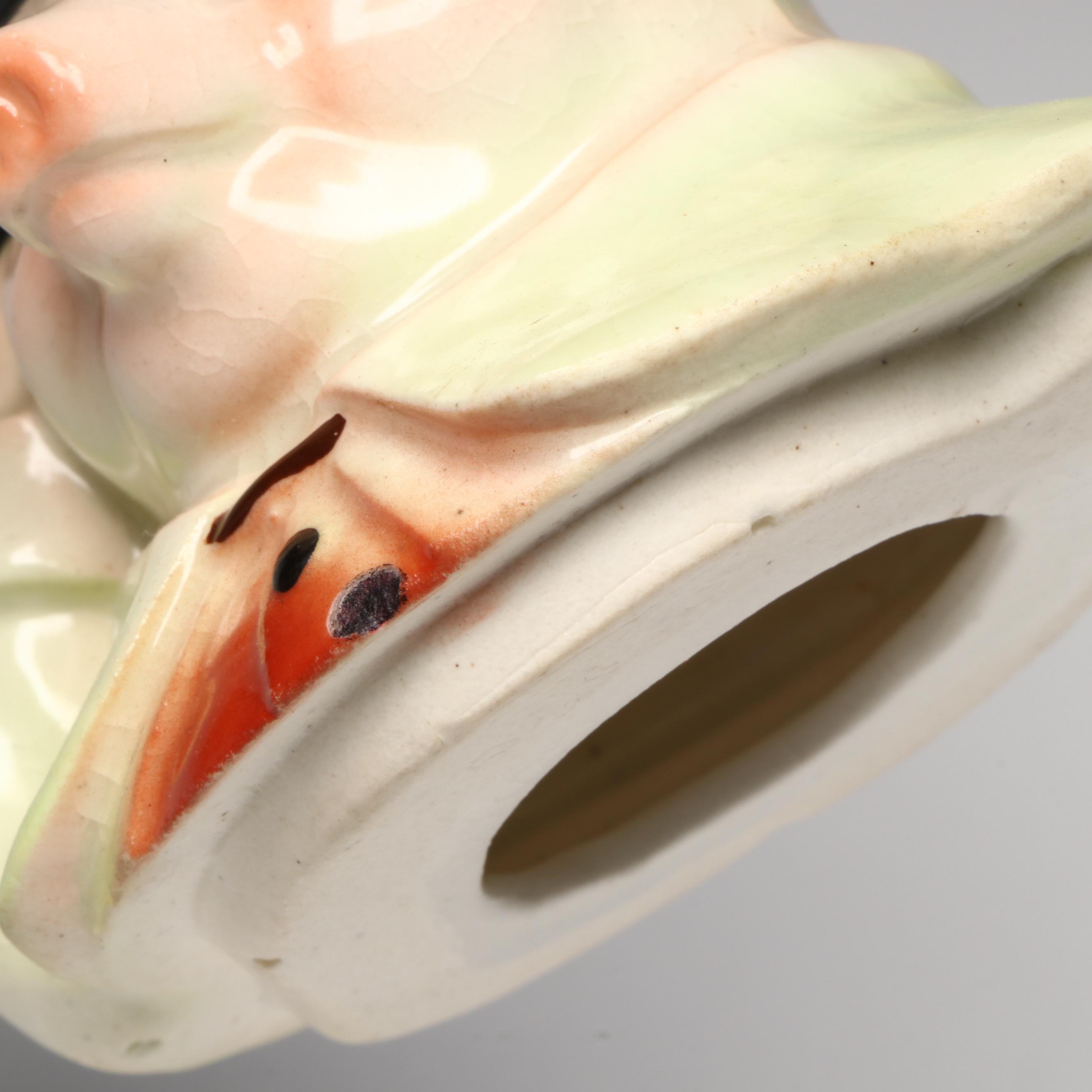 Austrian Porcelain Pig Jar, Early 20th Century