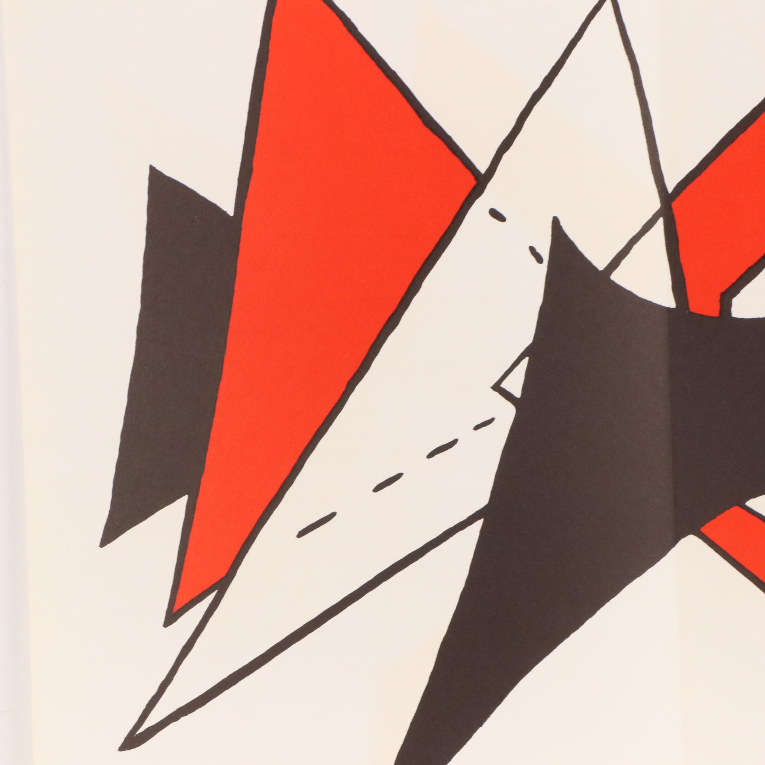 Alexander Calder Double-Page Color Lithograph for "Derrière le Miroir," 1963