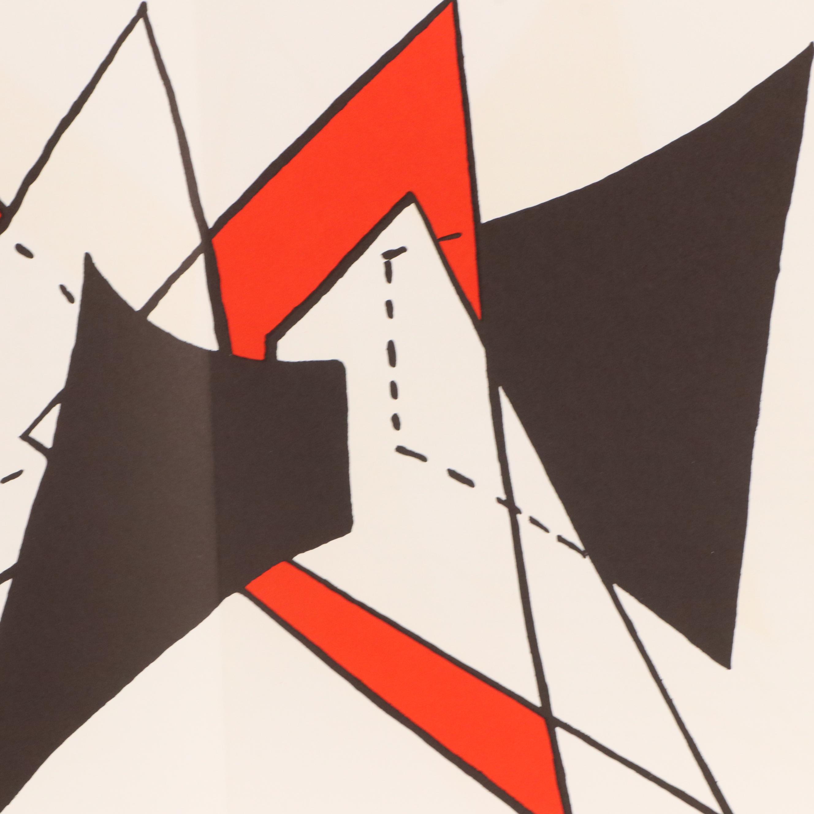 Alexander Calder Double-Page Color Lithograph for "Derrière le Miroir," 1963