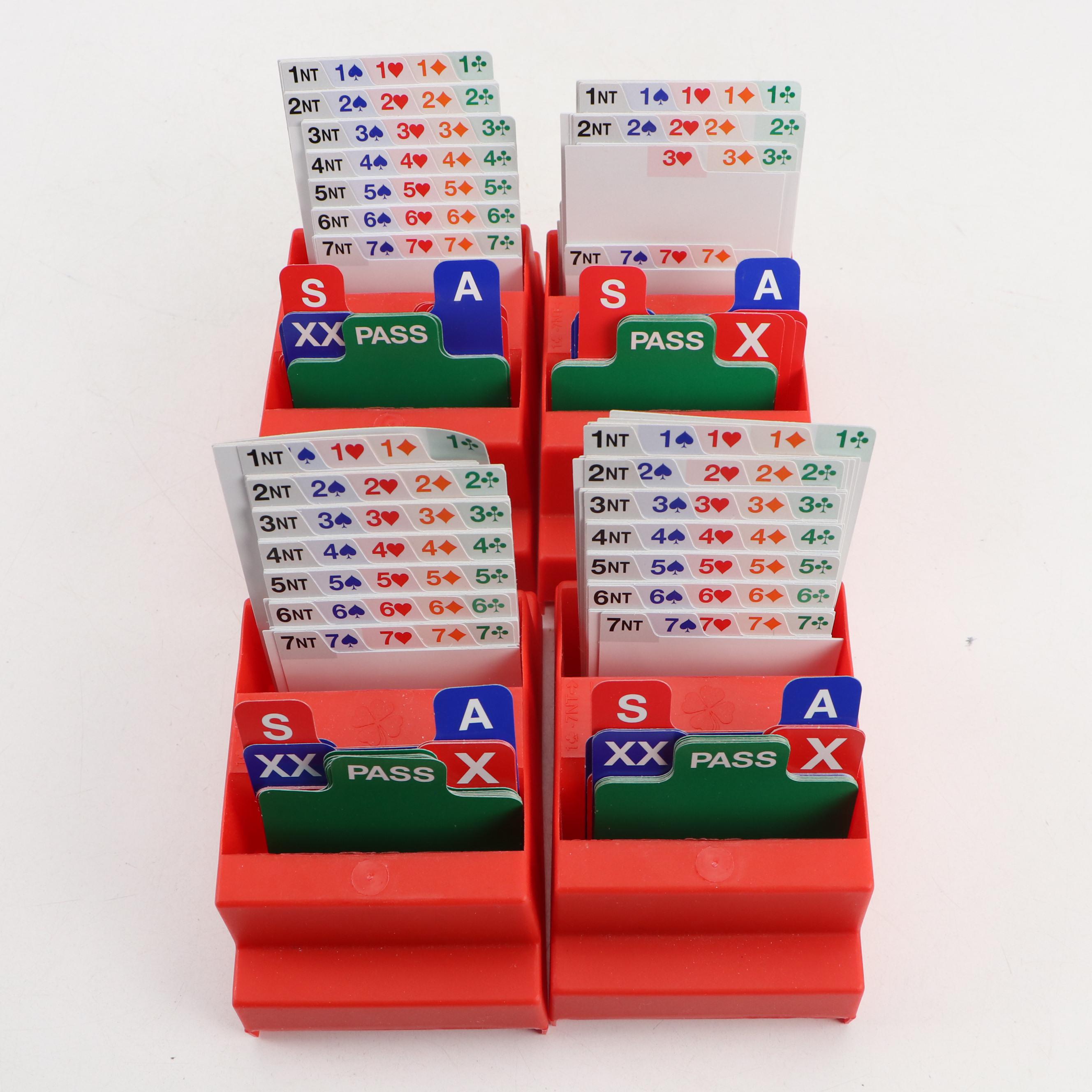 Playing Cards with Bridge Bidding Boxes, Scorepad, Stuffed Cow and More