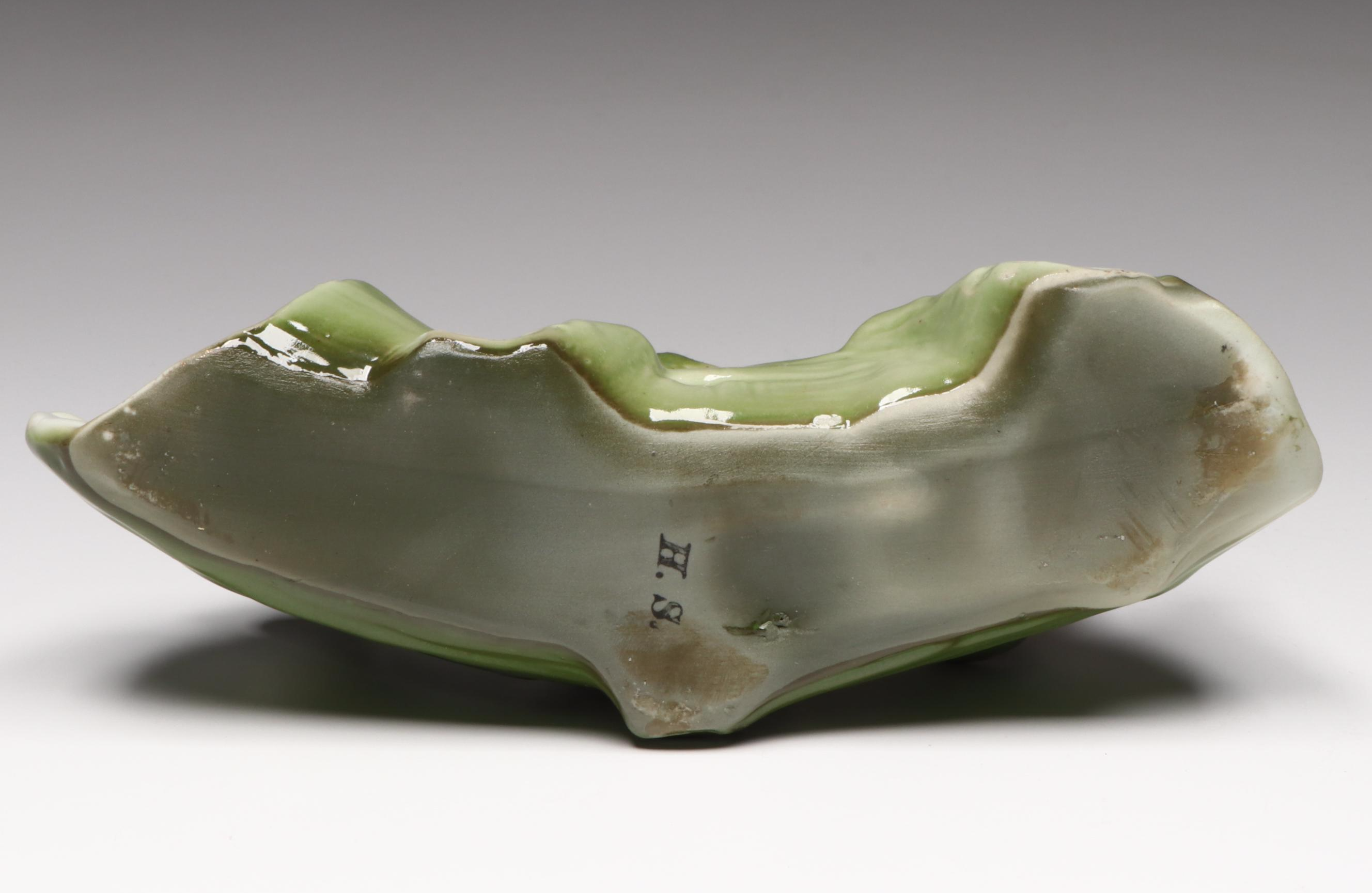 German Porcelain Fairing Pigs on a Log Spill Vase, Early 20th Century