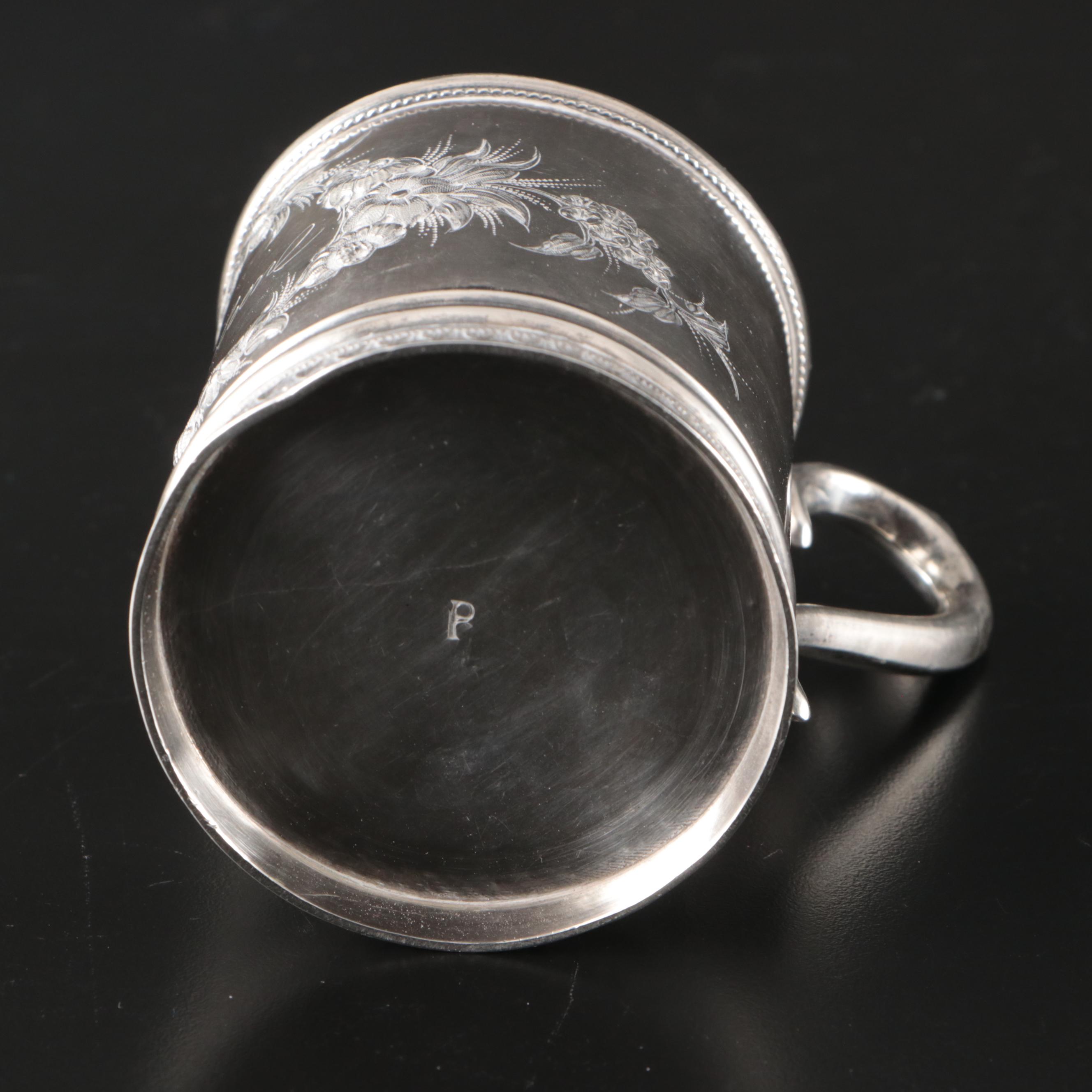 Sterling Silver Engraved Keepsake Cup