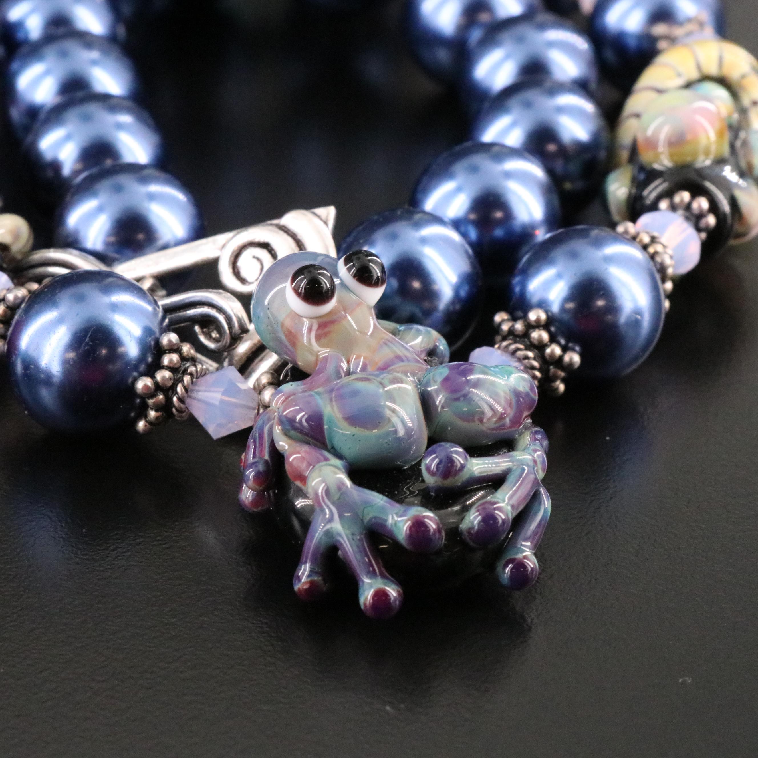 Art and Dichroic Glass Featured in Necklace Collection