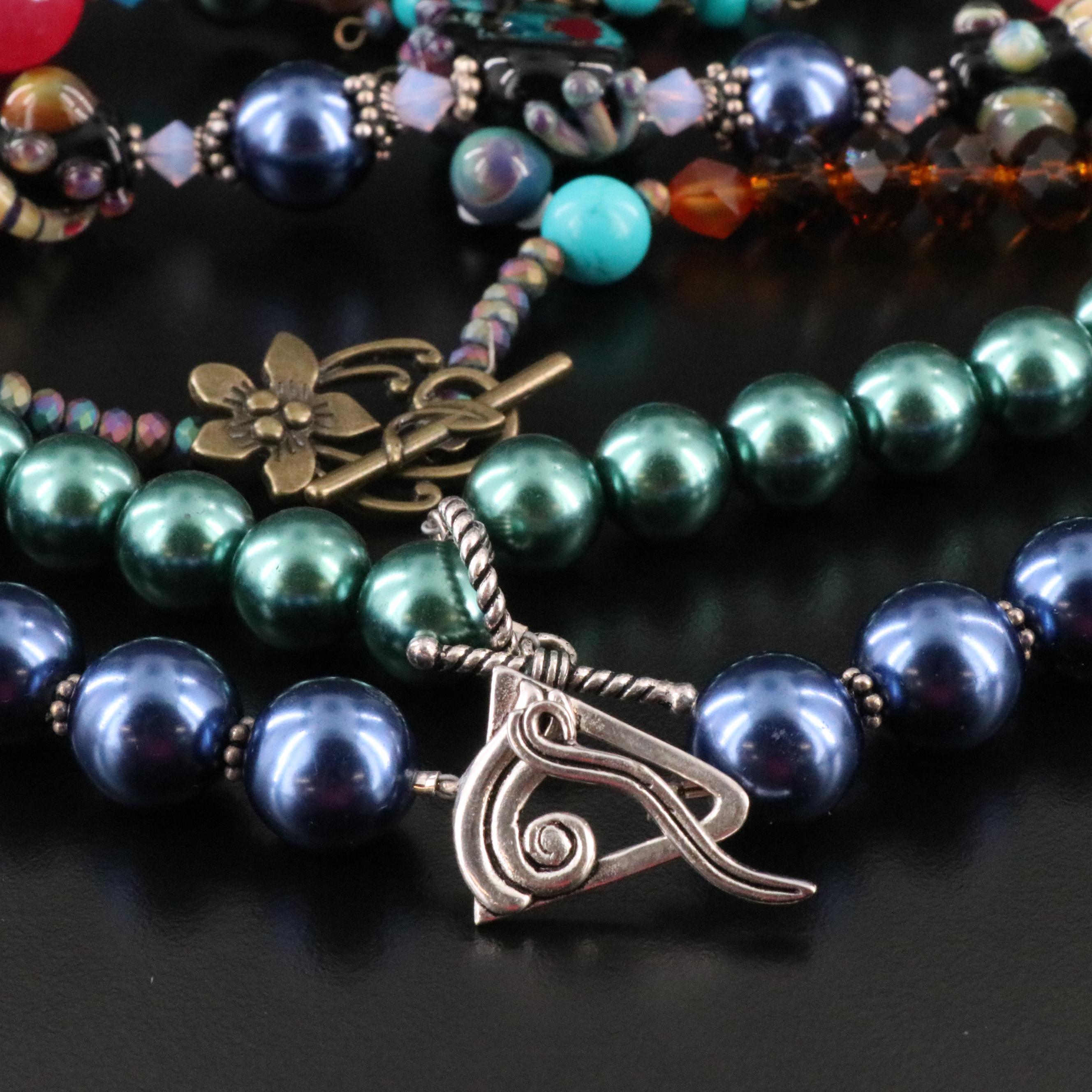 Art and Dichroic Glass Featured in Necklace Collection