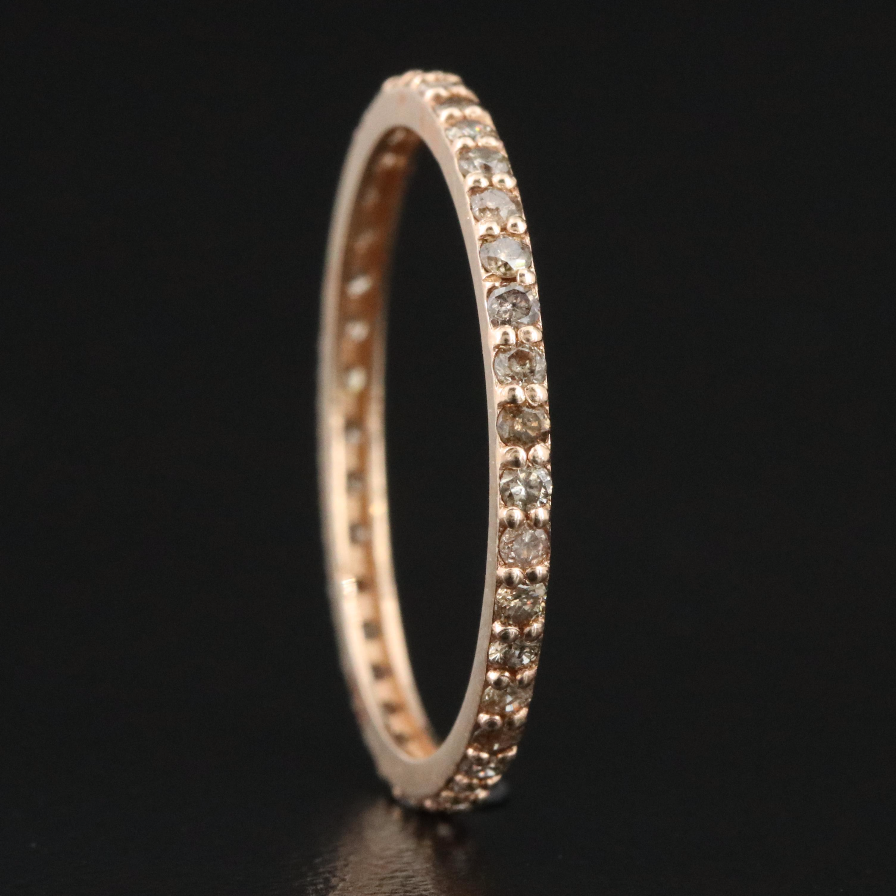 14K Rose Gold 0.57 CTW Diamond Eternity Band