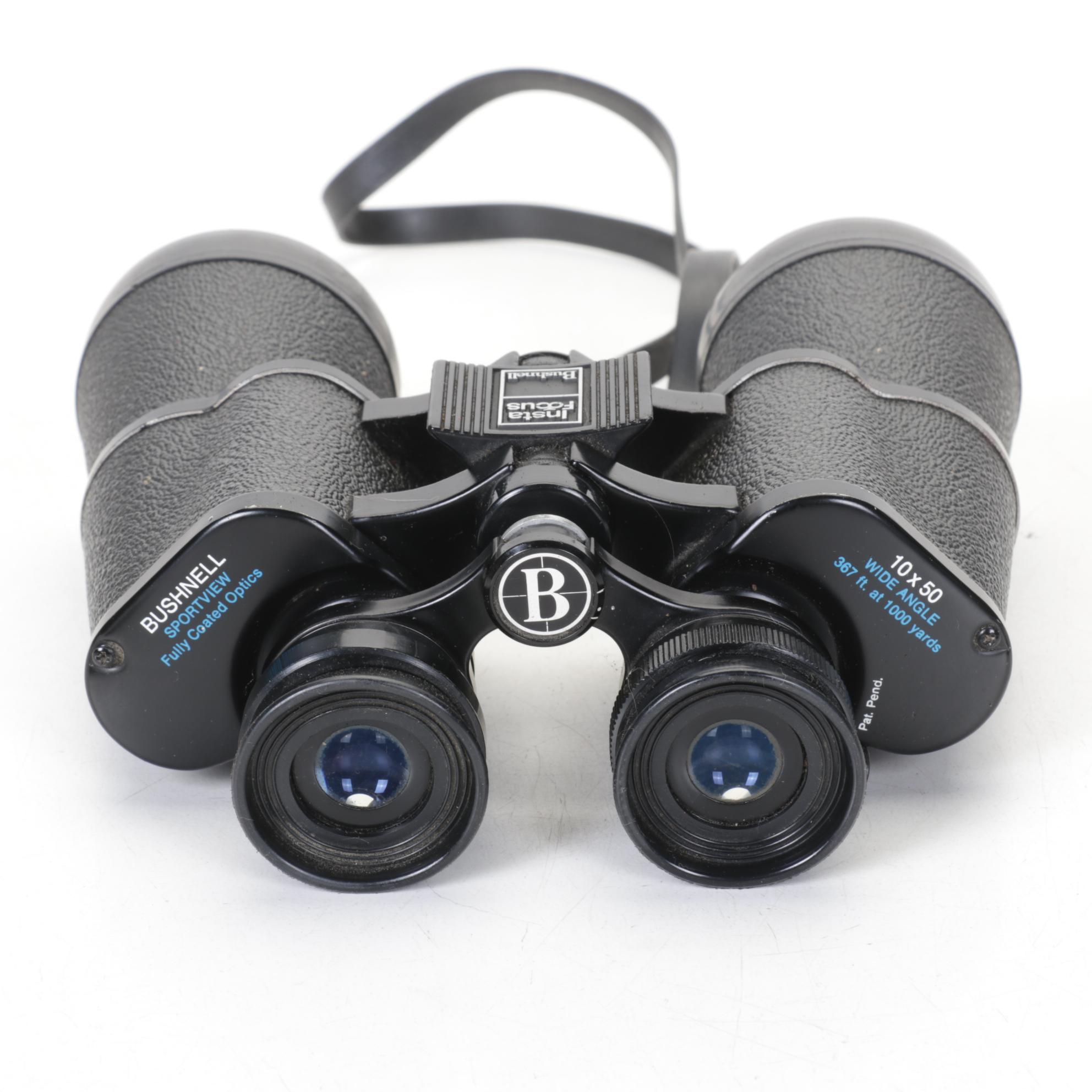 Bushnell Sportview 10x50 Wide Angle Binoculars with Case