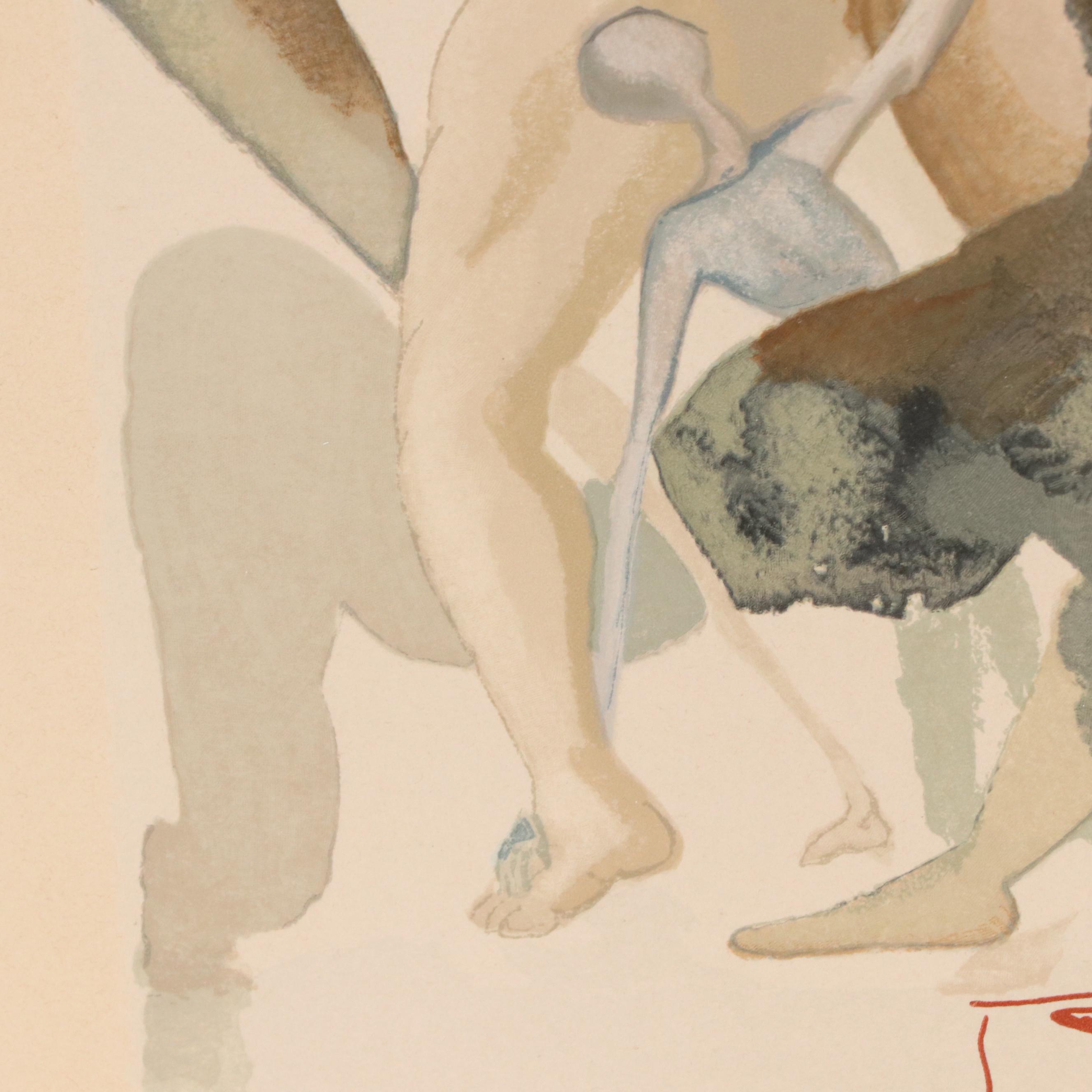 Salvador Dalí Wood Engraving "Au Bord du 7ème Bolge"