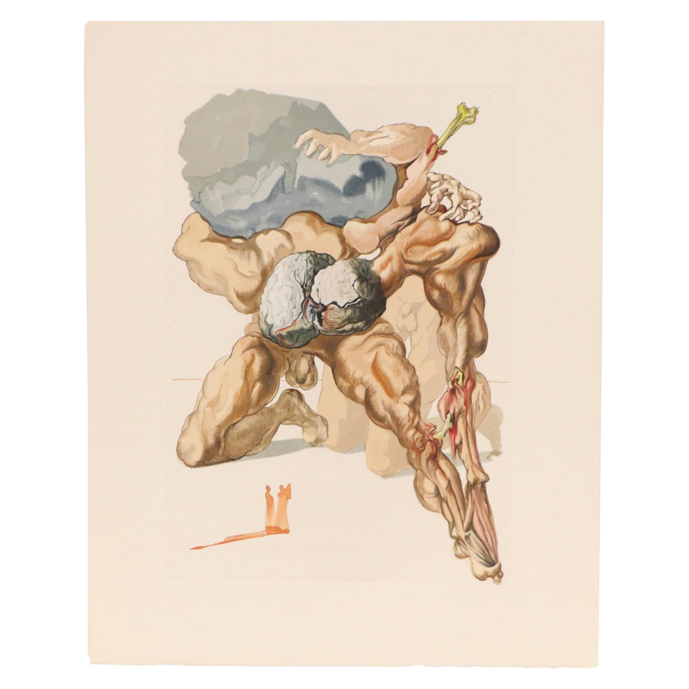 Salvador Dalí Restrike Wood Engraving "The Avaricious and the Prodigal "