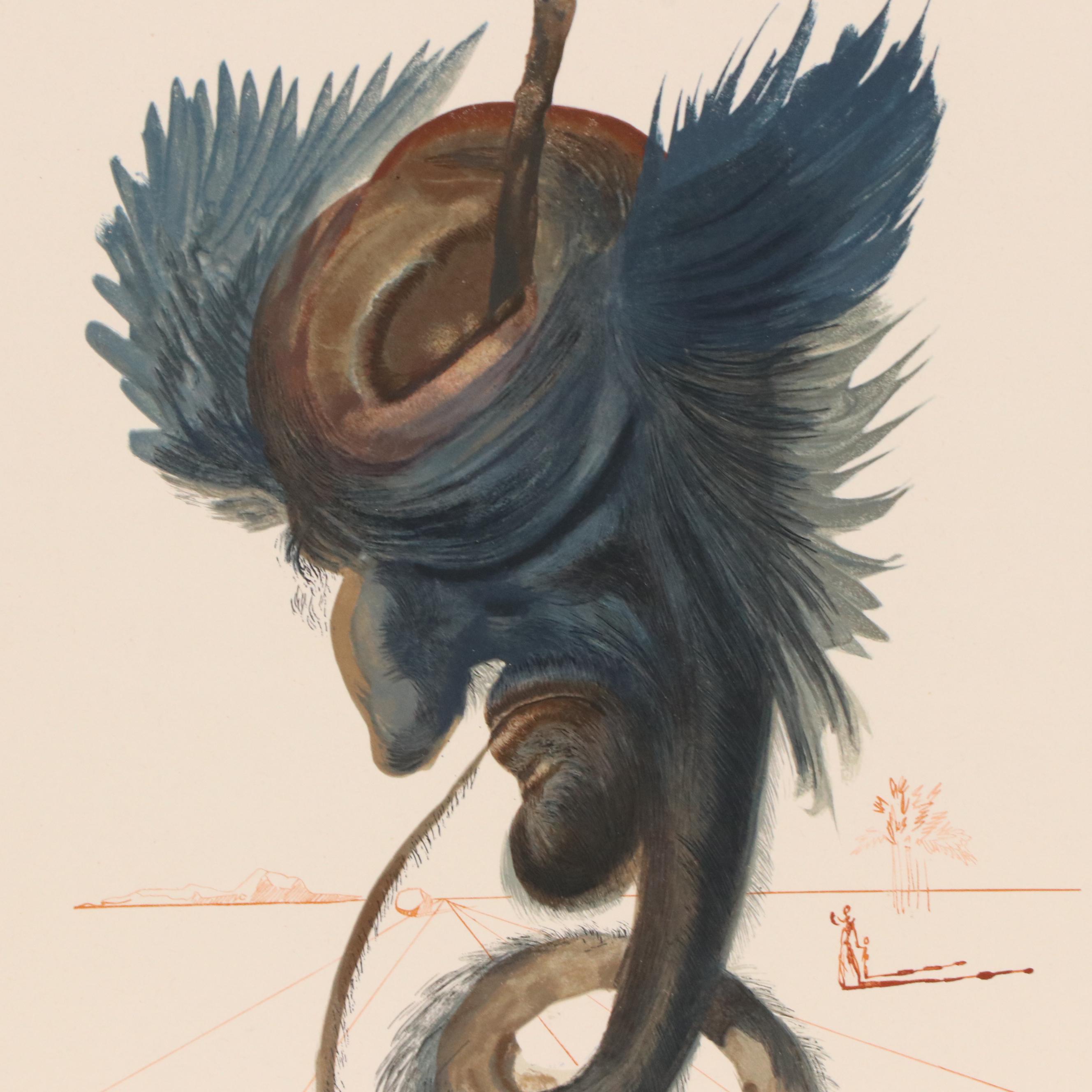 Salvador Dalí Restrike Wood Engraving "Devins et Sorciers"