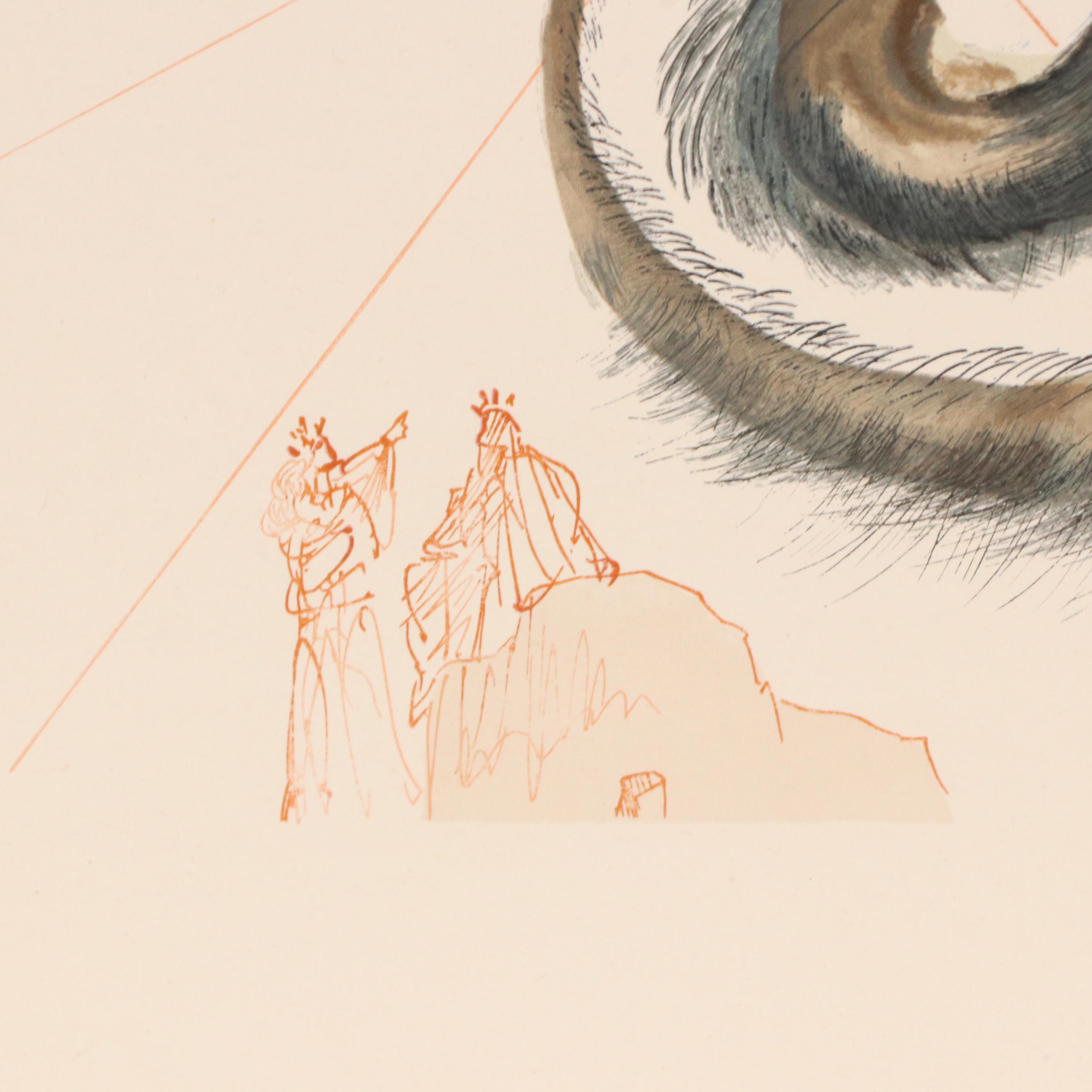 Salvador Dalí Restrike Wood Engraving "Devins et Sorciers"