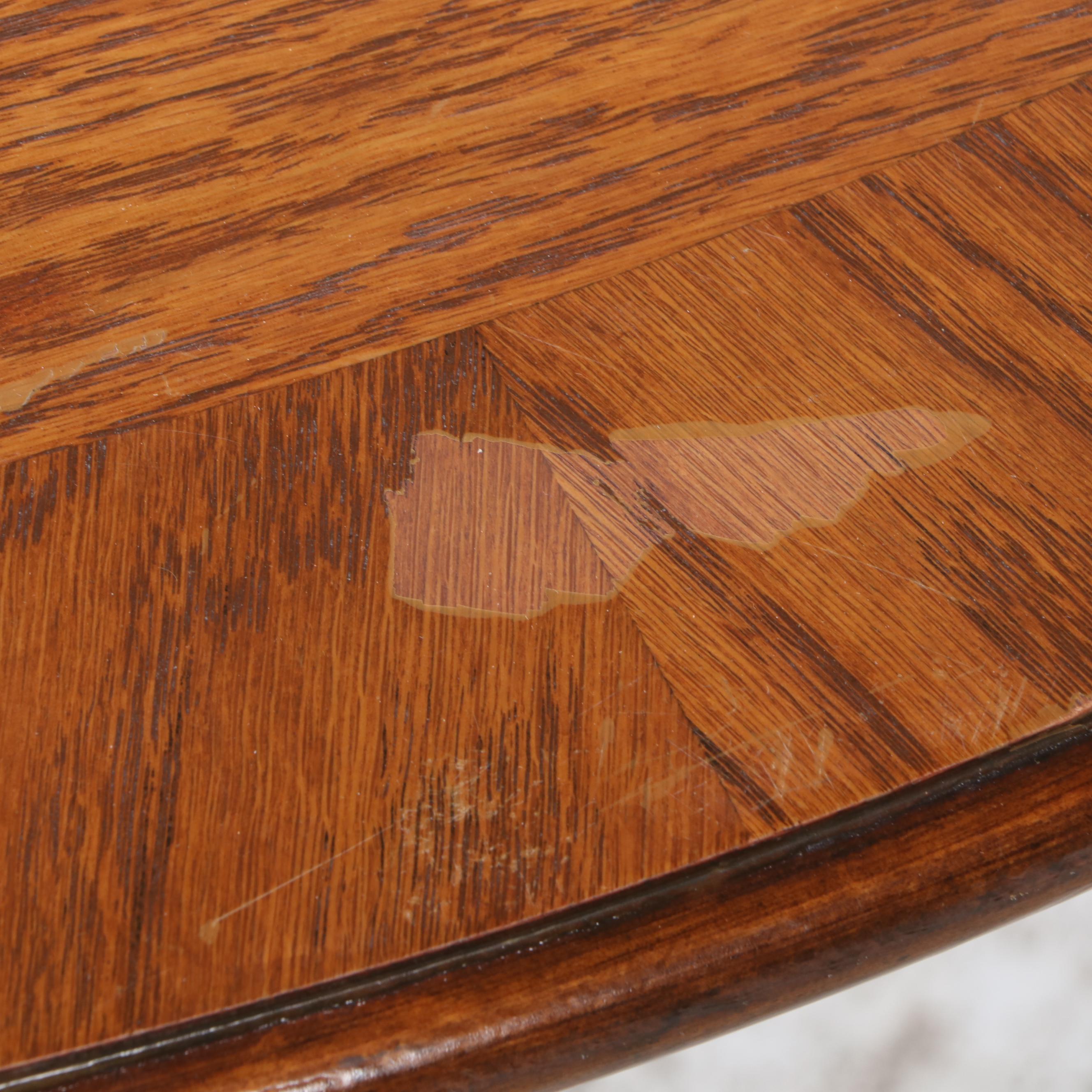 French Style Oak Dining Table, 20th Century