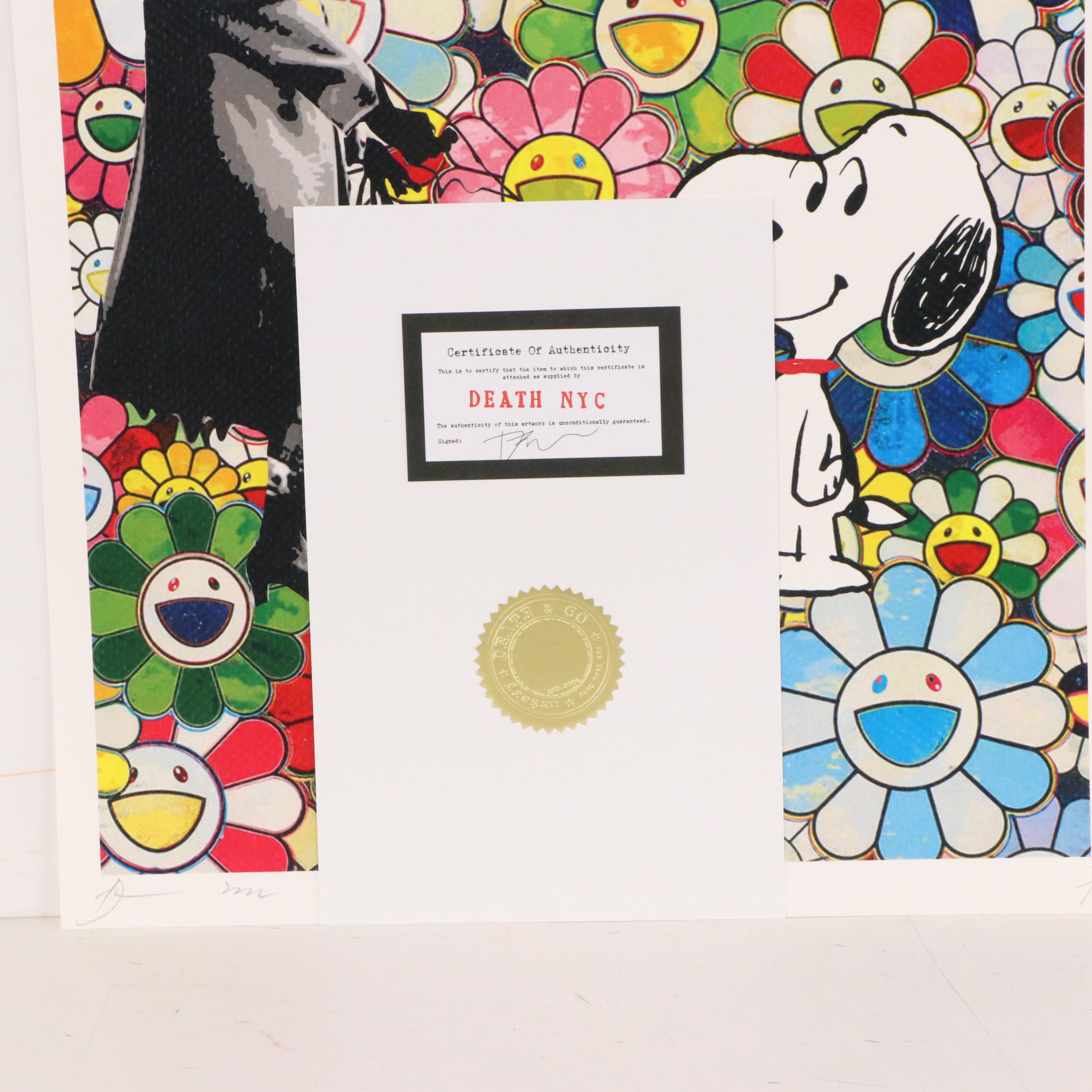 Death NYC Pop Art Digital Print Queen Elizabeth x Snoopy