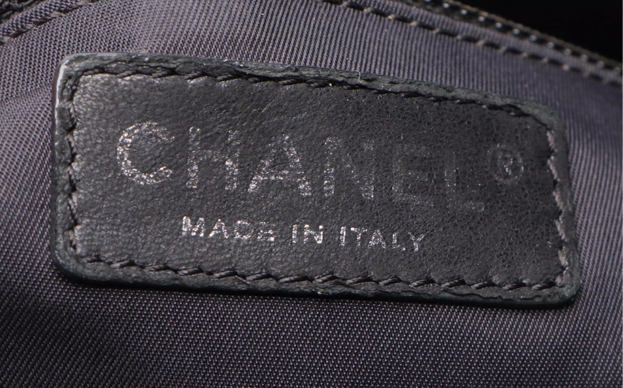 Chanel Biarritz PM Shoulder Bag Tote in Black Canvas with Leather Trim