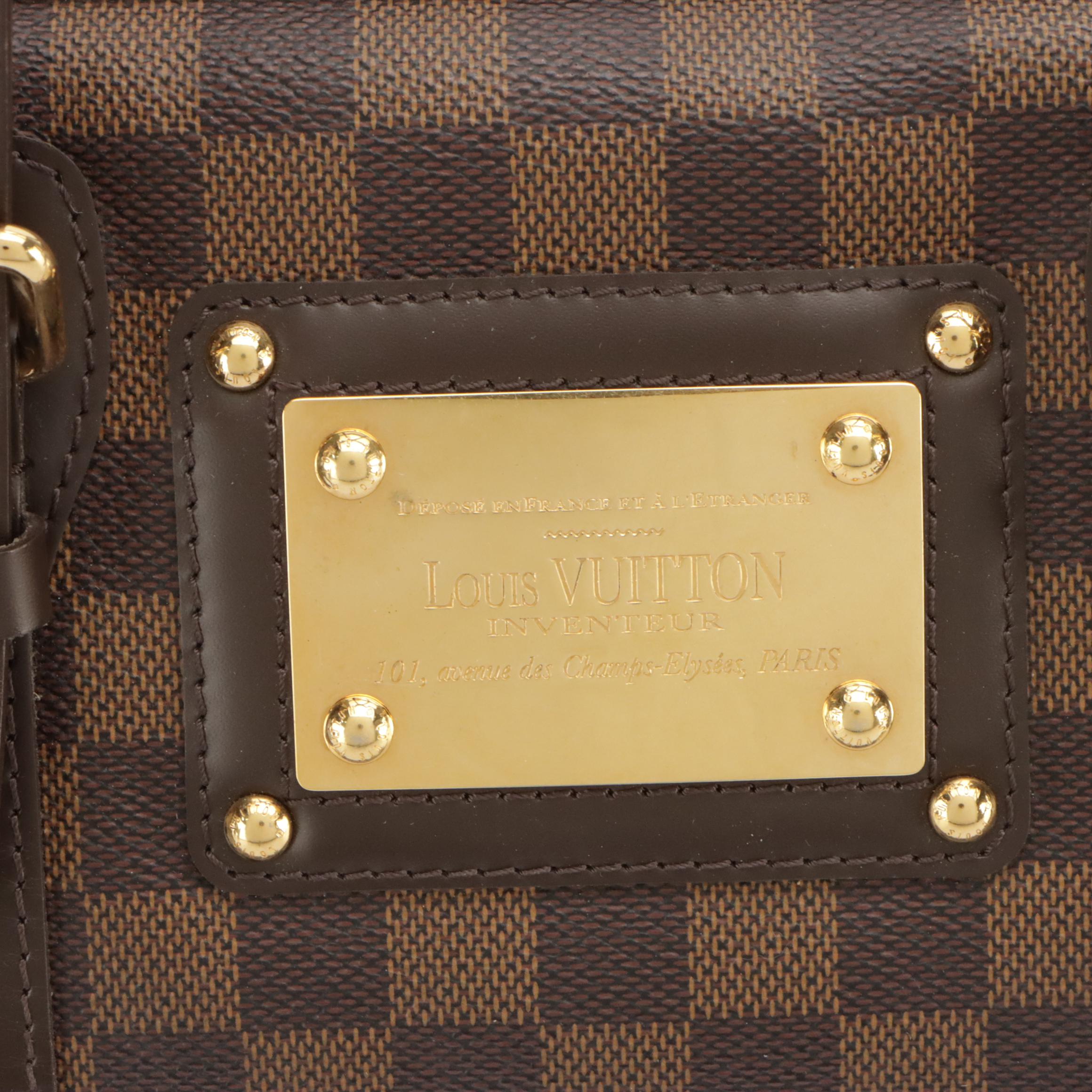 Louis Vuitton Berkeley Handbag in Damier Ebene Canvas