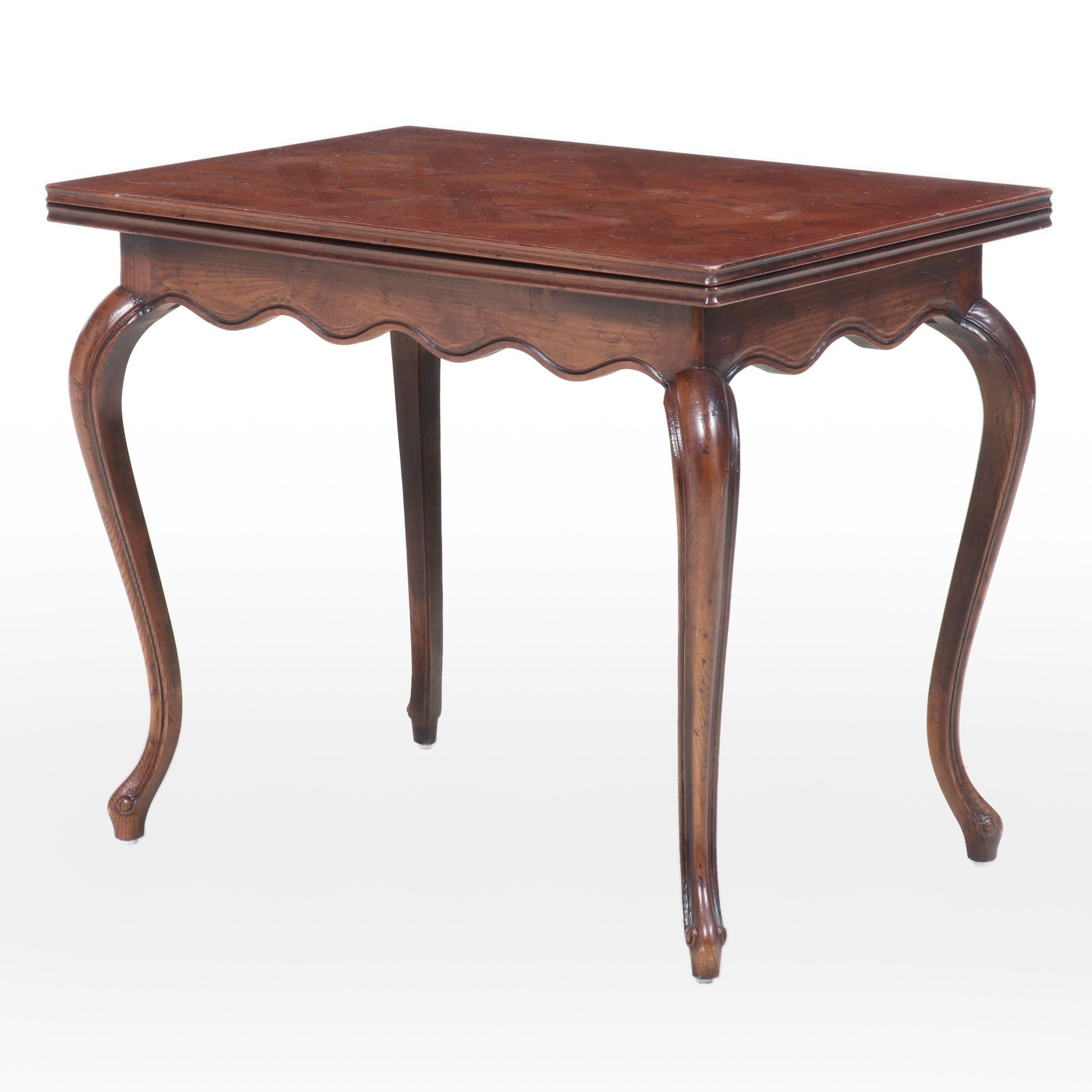 Henredon French Provincial Style Parquet Top Dining Table, Late 20th Century