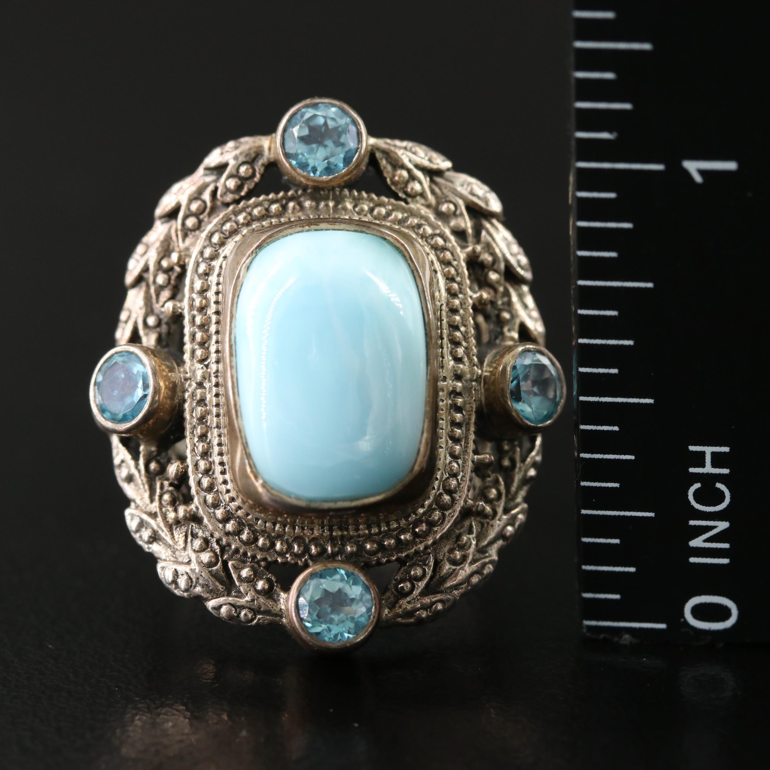 Larimar, Sterling and Mother-of-Pearl Featured in Jewelry Assortment