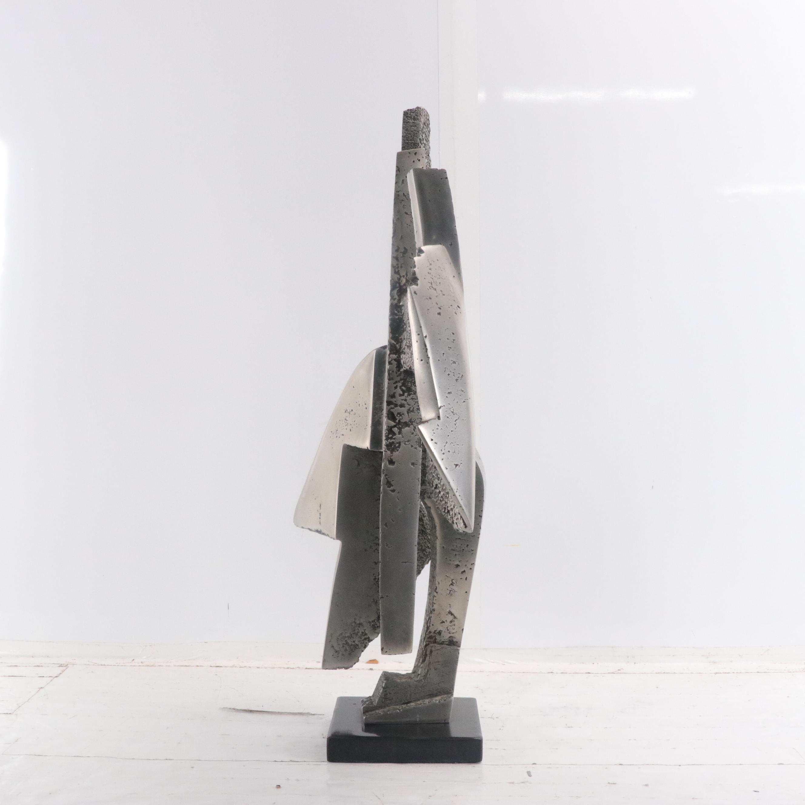 James C. Myford Brutalist Aluminum Sculpture, 1979