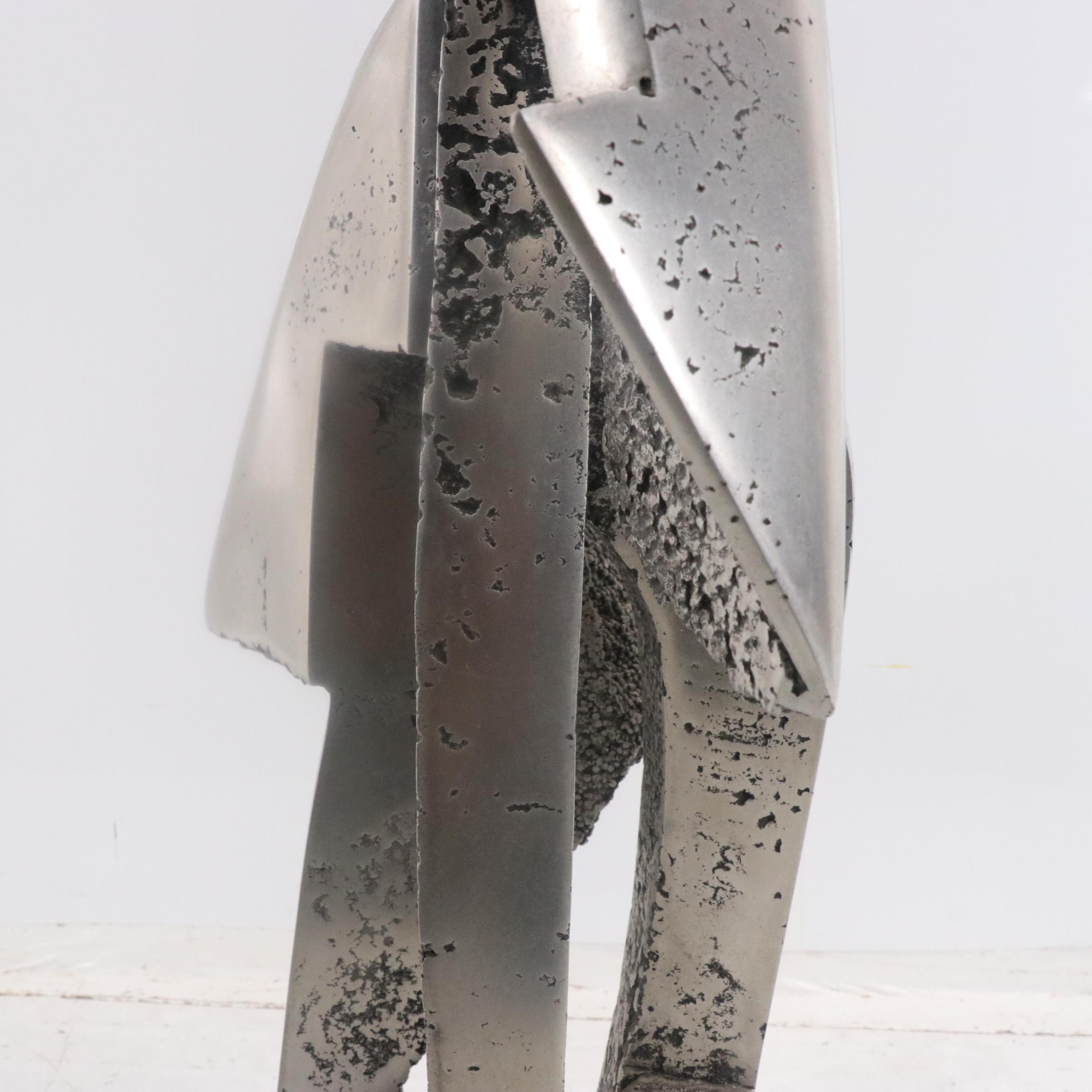 James C. Myford Brutalist Aluminum Sculpture, 1979