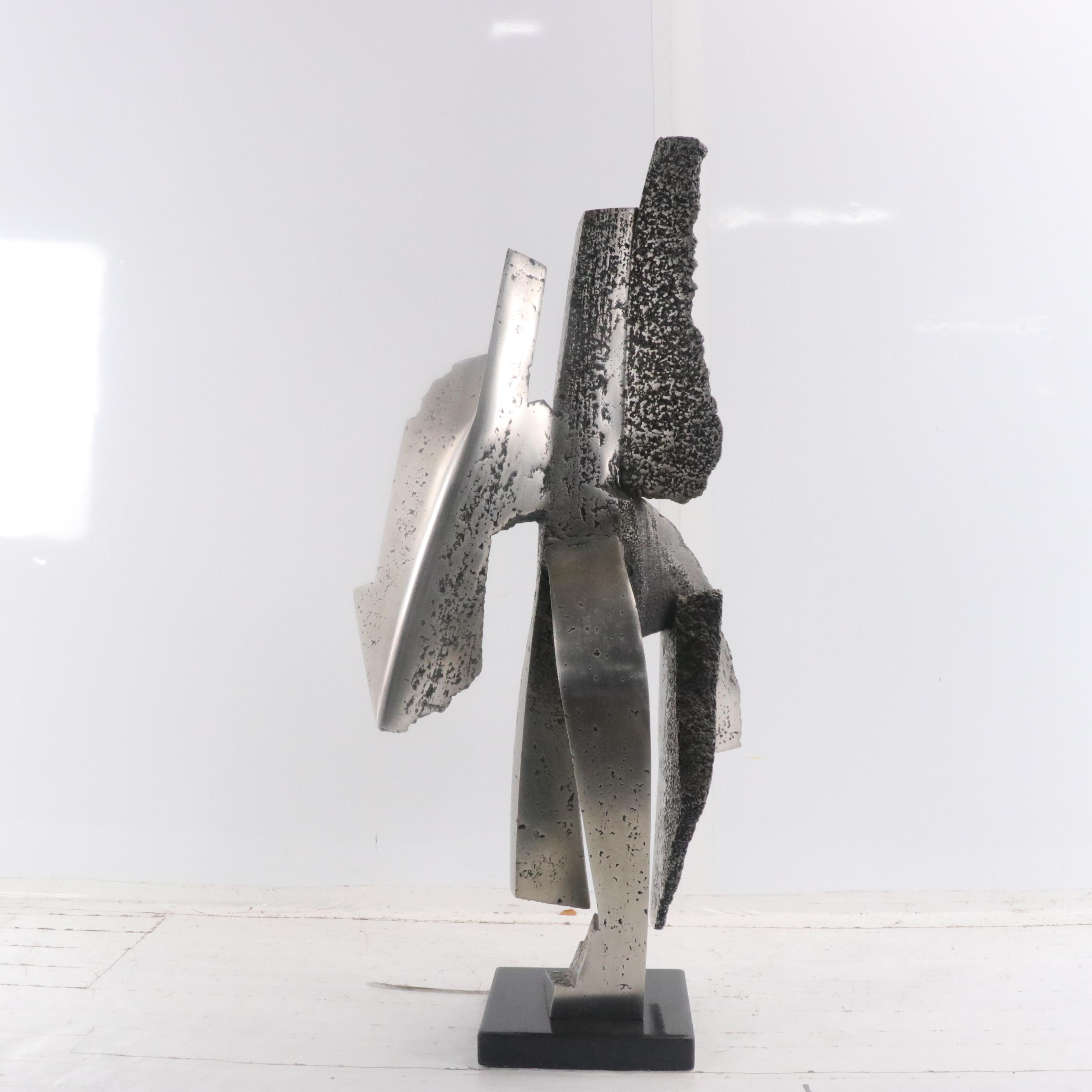 James C. Myford Brutalist Aluminum Sculpture, 1979