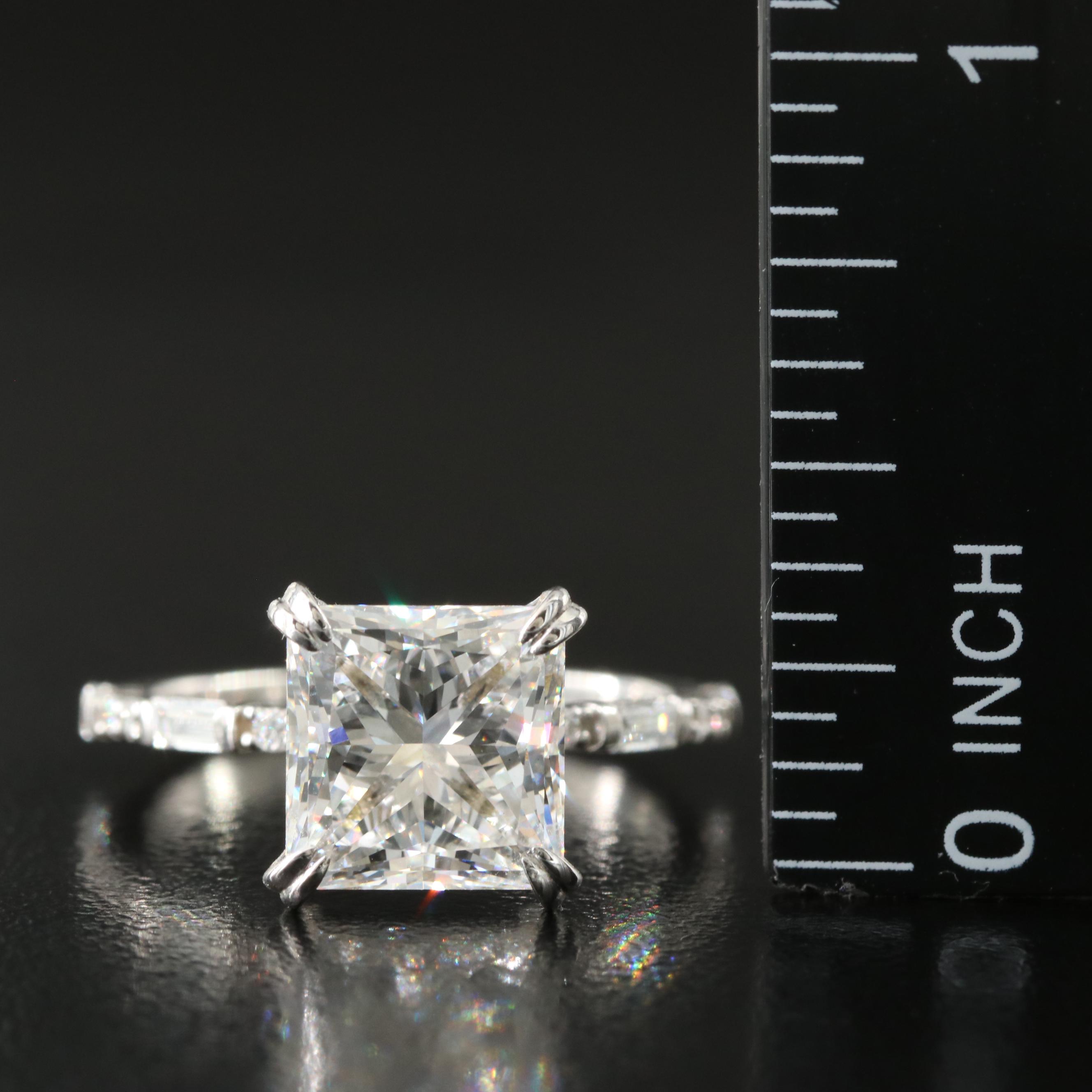 14K 4.33 CTW Lab Grown Diamond Ring with IGI Report