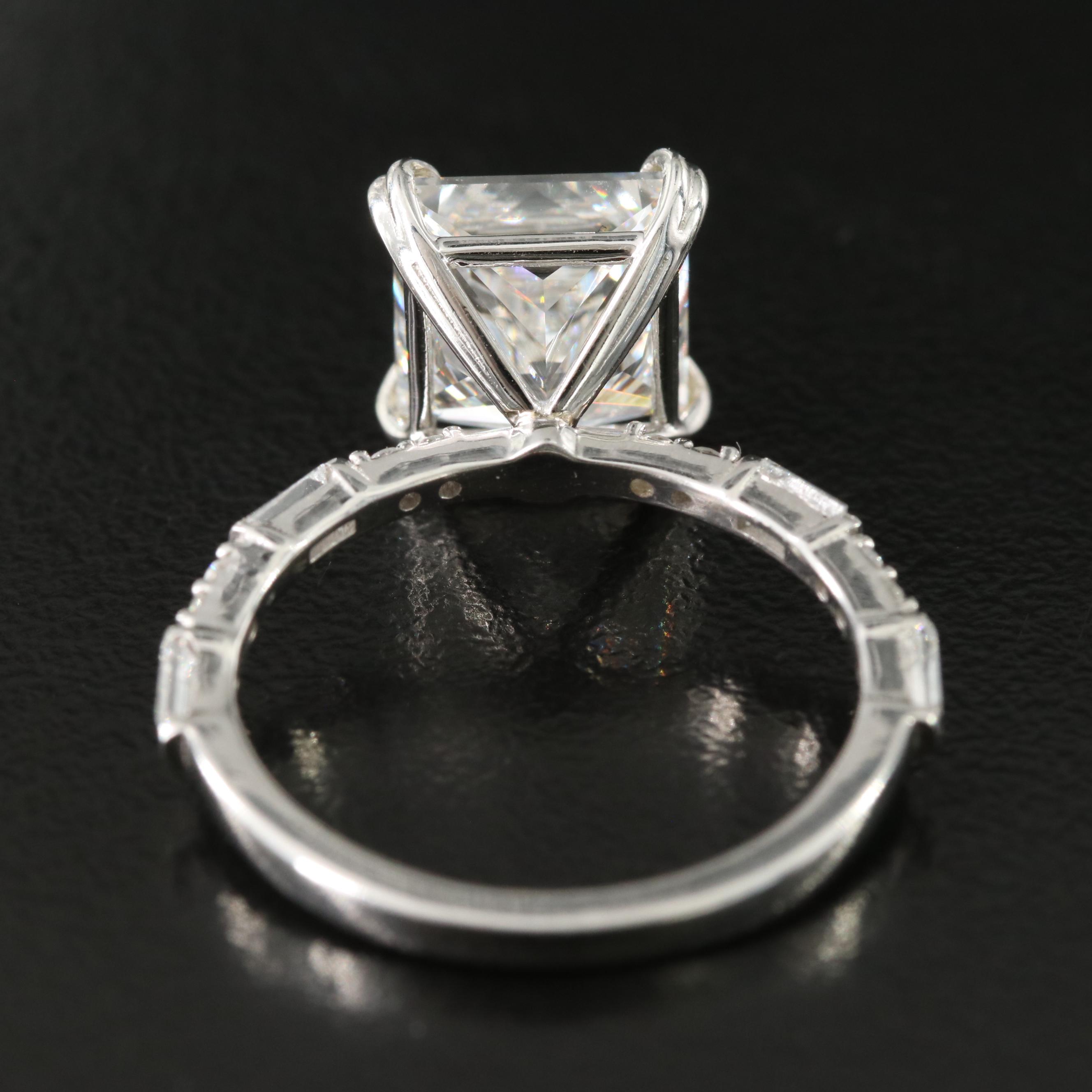 14K 4.33 CTW Lab Grown Diamond Ring with IGI Report